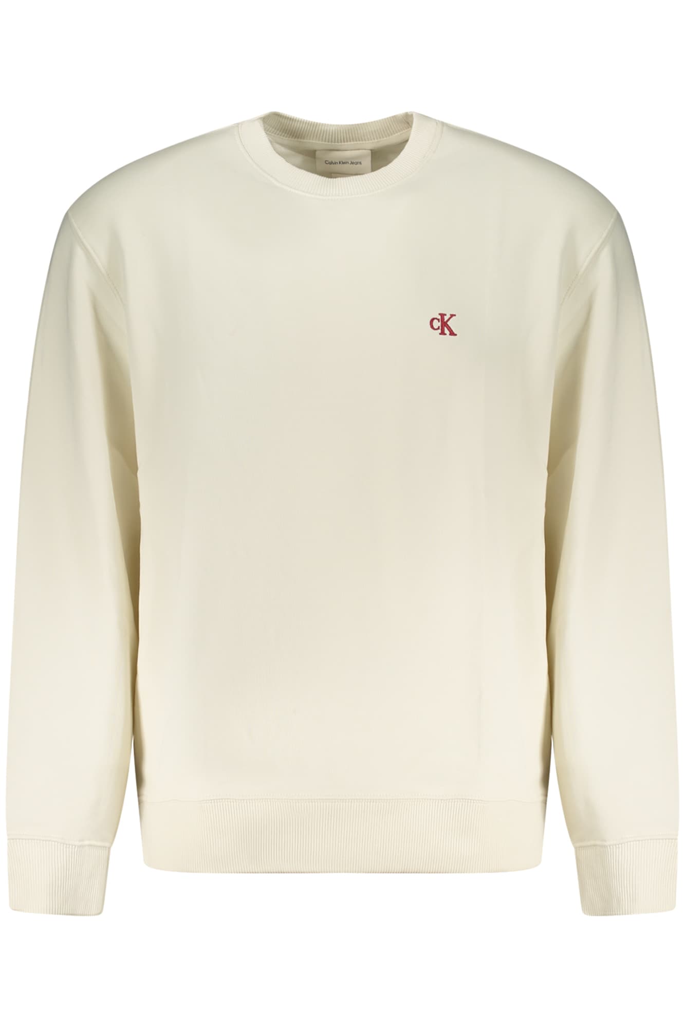 CALVIN KLEIN FELPA SENZA ZIP UOMO BIANCO - Immagine principale