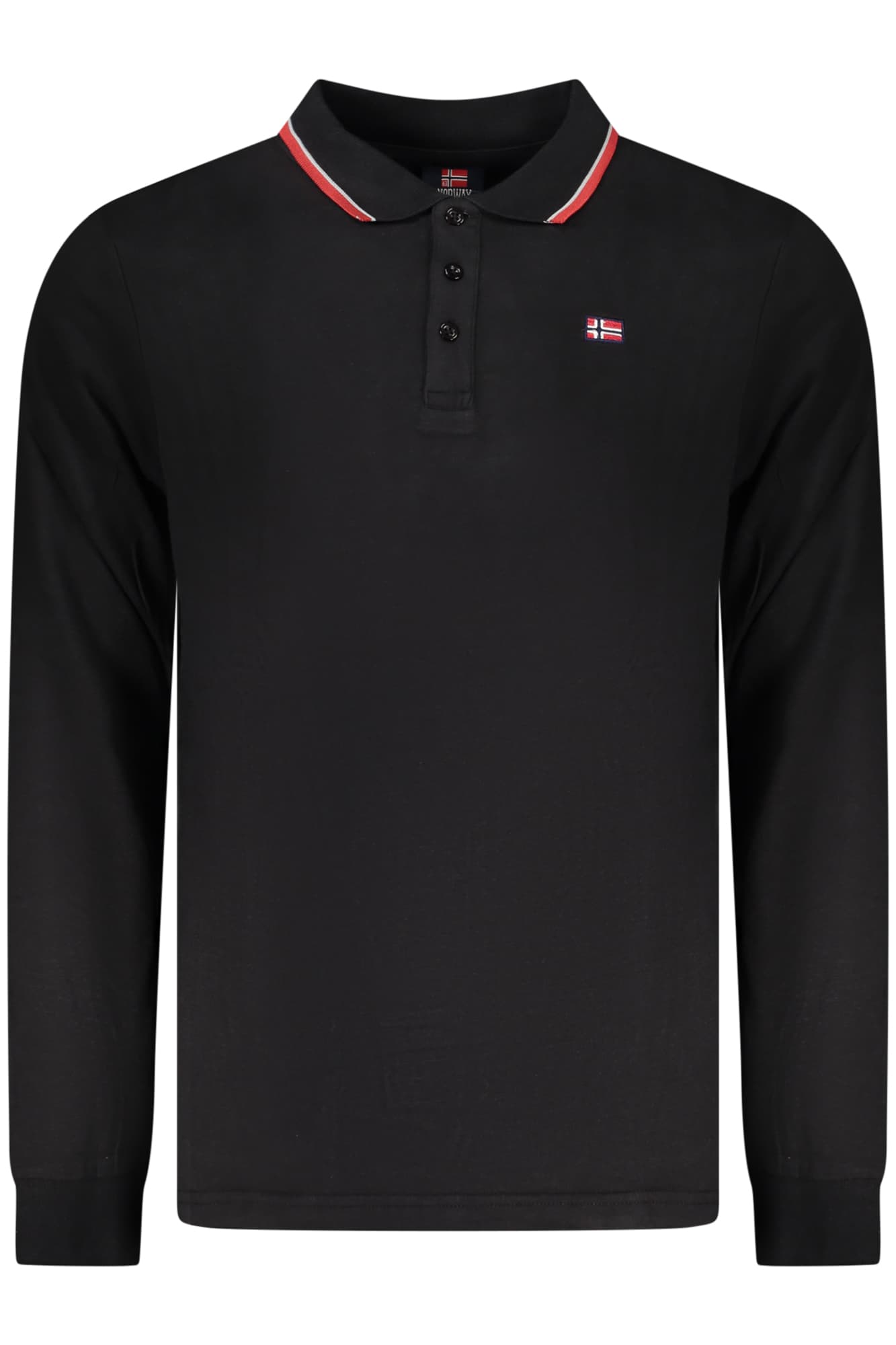 NORWAY 1963 POLO MANICHE LUNGHE UOMO NERO - Immagine principale