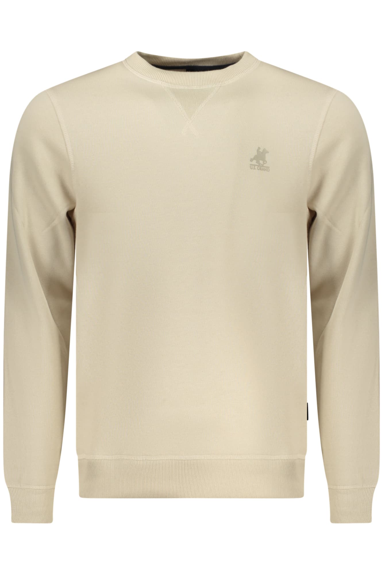 U.S. GRAND FELPA SENZA ZIP UOMO BEIGE - Immagine principale