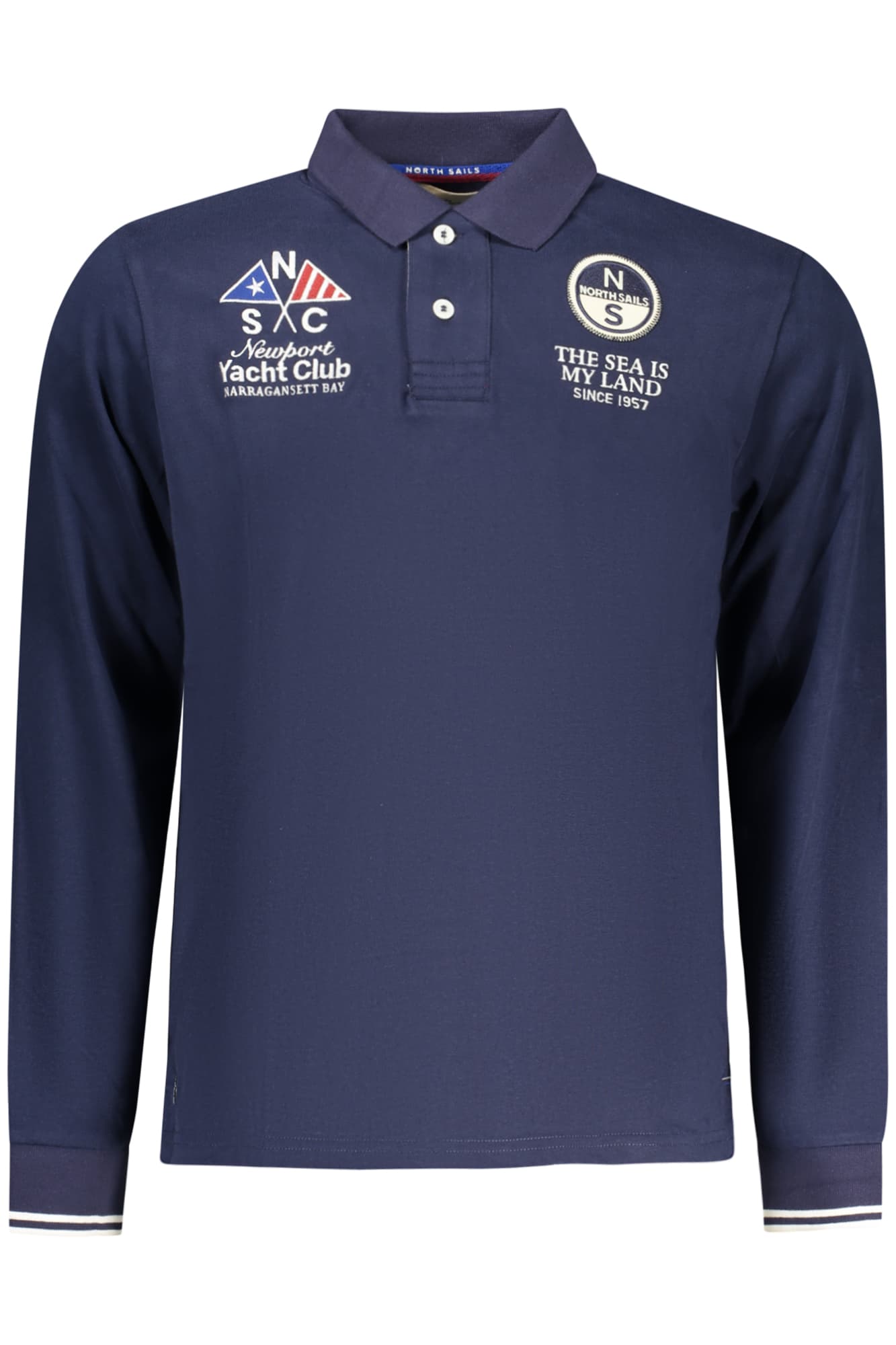 NORTH SAILS POLO MANICHE LUNGHE UOMO BLU - Immagine principale