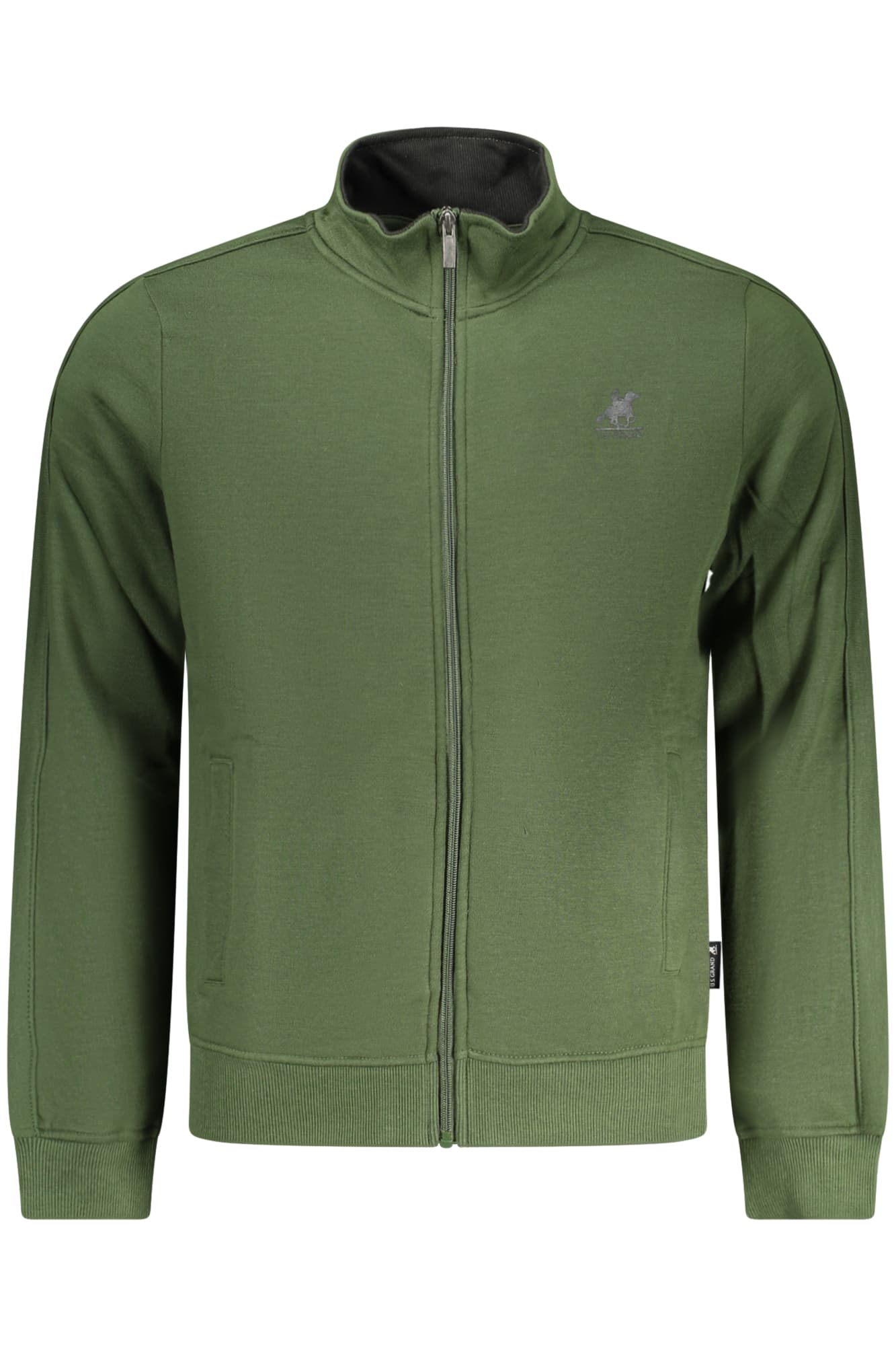 U.S. GRAND FELPA CON ZIP UOMO VERDE - Immagine principale