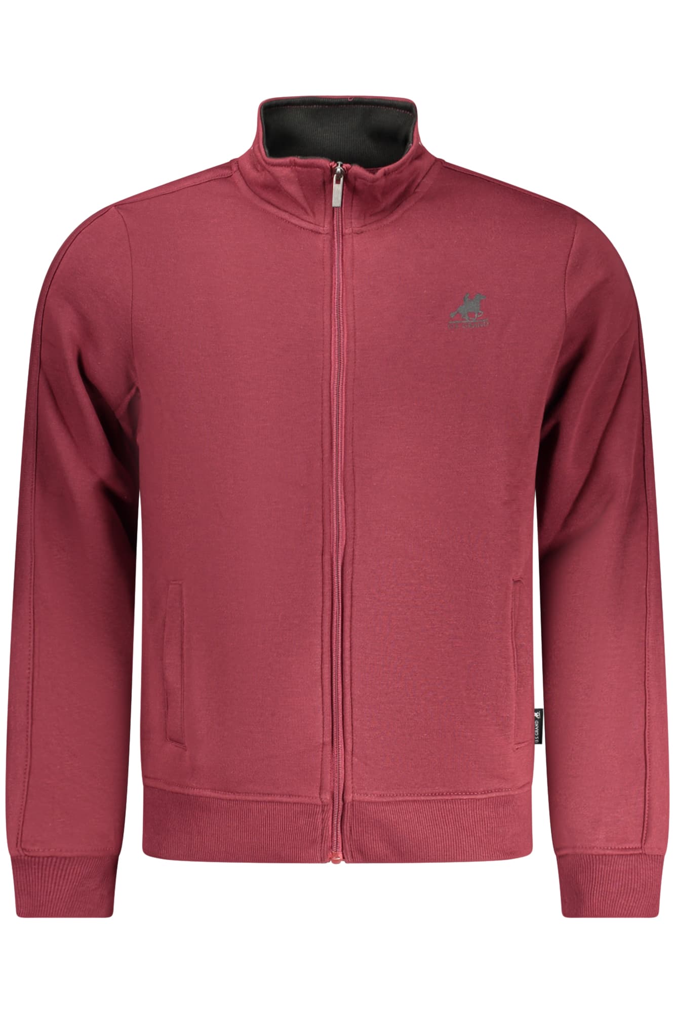 U.S. GRAND FELPA CON ZIP UOMO ROSSO - Immagine principale