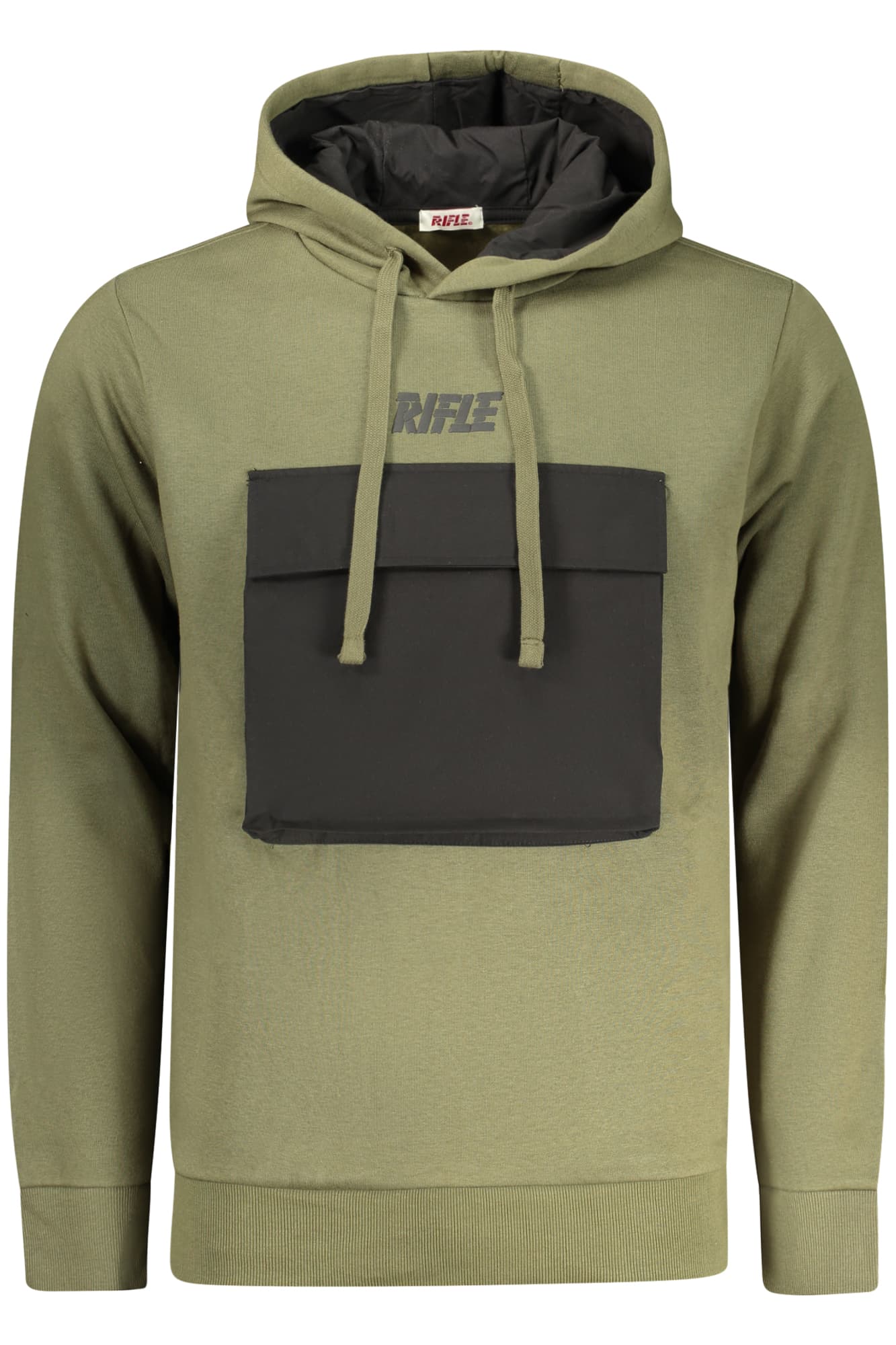 RIFLE FELPA SENZA ZIP UOMO VERDE - Immagine principale