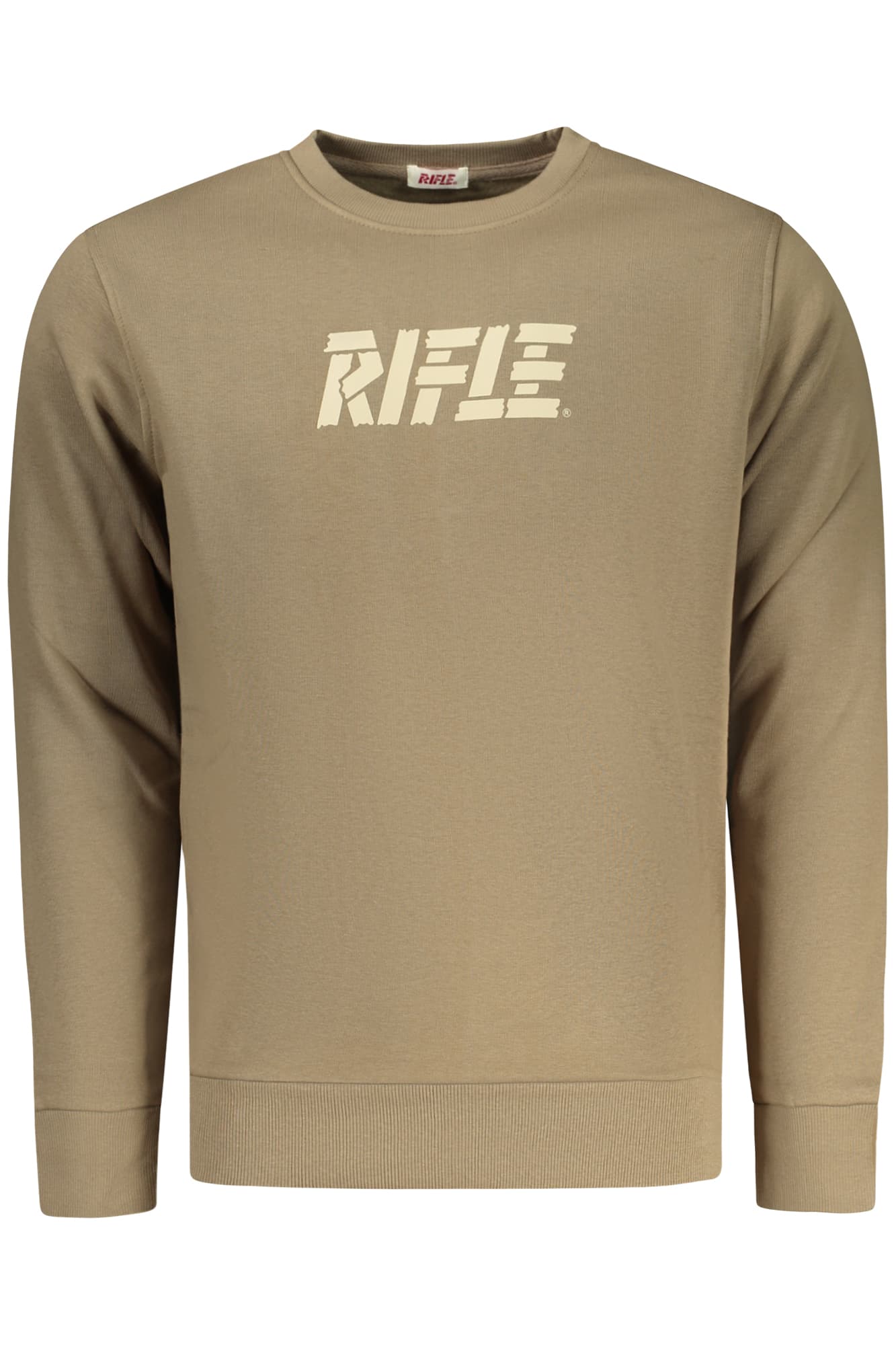 RIFLE FELPA SENZA ZIP UOMO MARRONE - Immagine principale