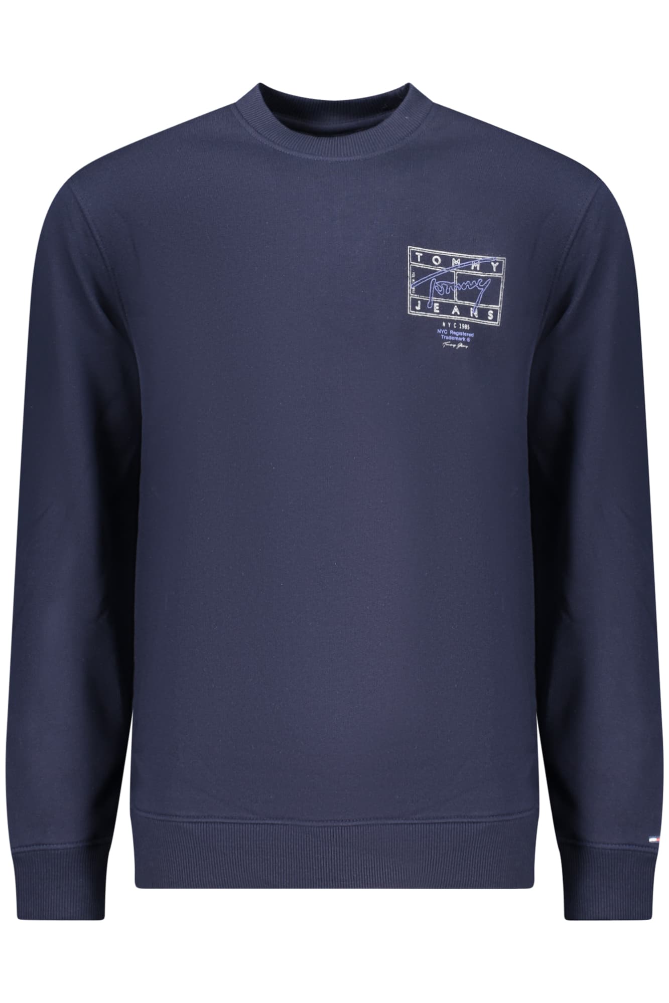 TOMMY HILFIGER FELPA SENZA ZIP UOMO BLU - Immagine principale