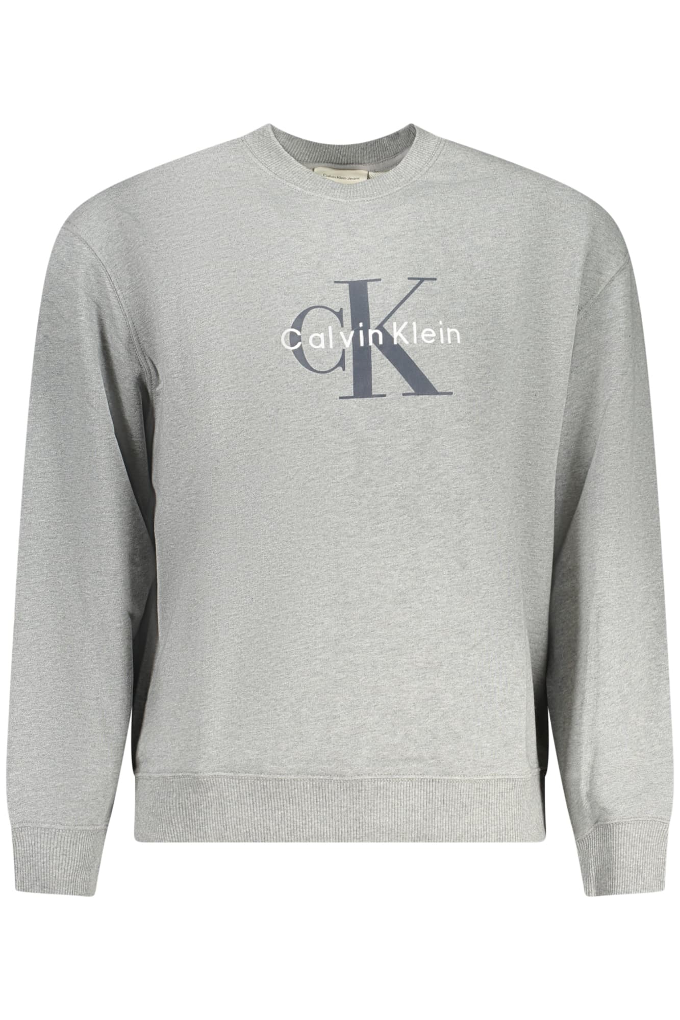 CALVIN KLEIN FELPA SENZA ZIP UOMO GRIGIO - Immagine principale