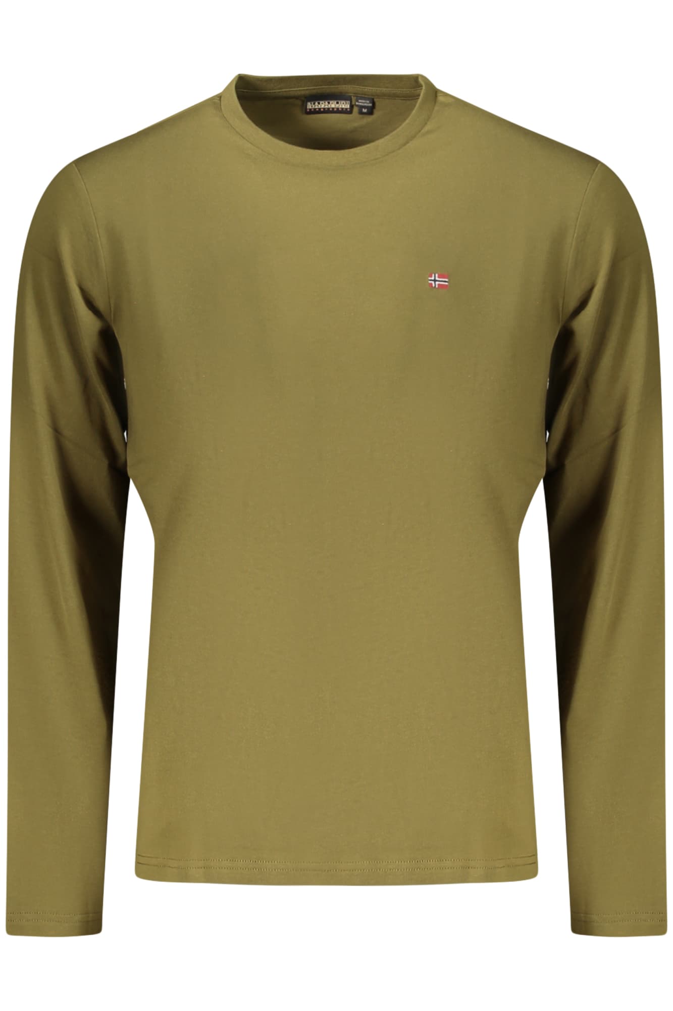 NAPAPIJRI T-SHIRT MANICHE LUNGHE UOMO VERDE - Immagine principale