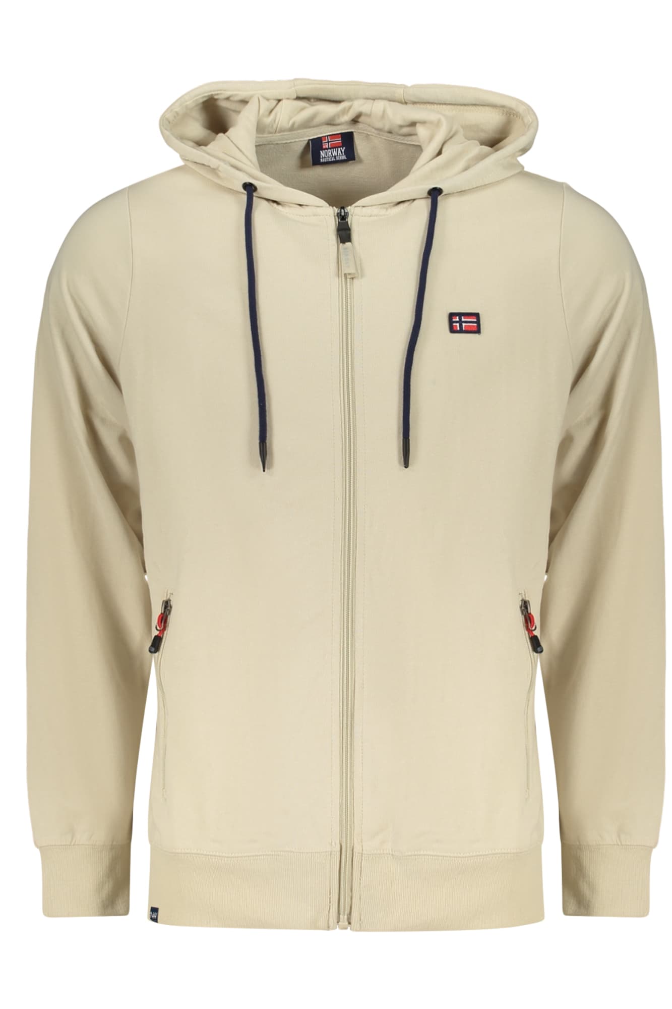 NORWAY 1963 FELPA CON ZIP UOMO BEIGE - Immagine principale