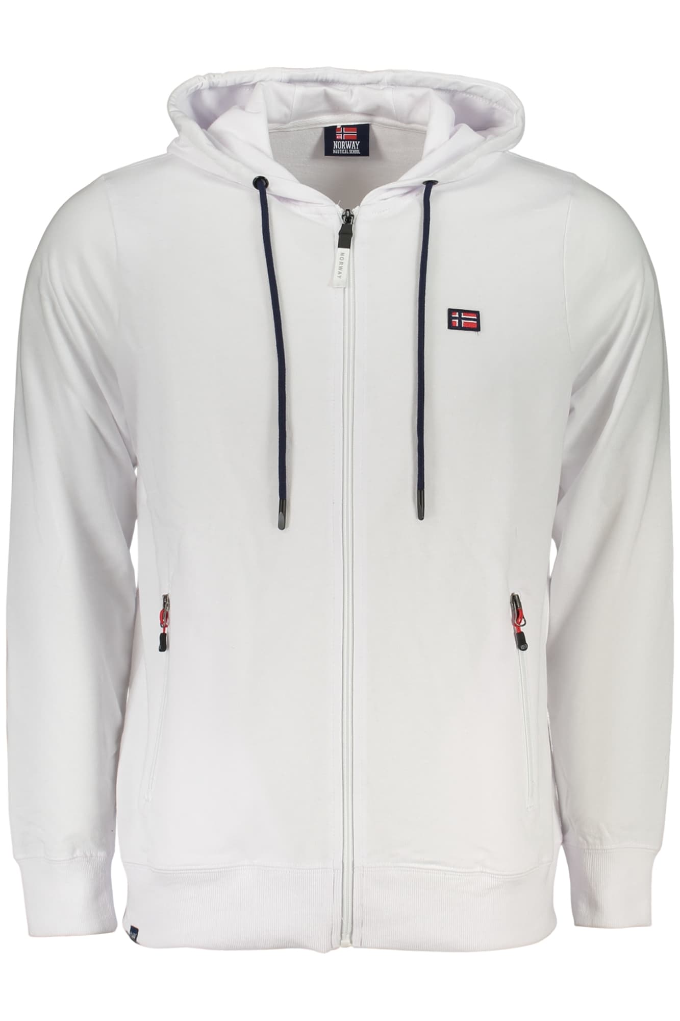 NORWAY 1963 FELPA CON ZIP UOMO BIANCO - Immagine principale
