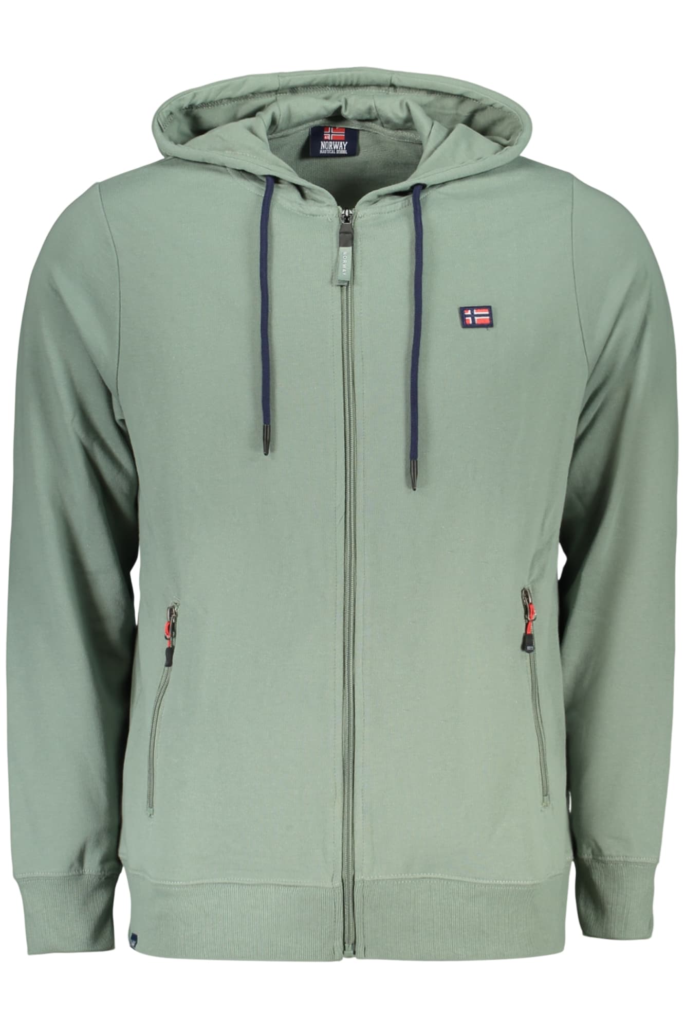 NORWAY 1963 FELPA CON ZIP UOMO VERDE - Immagine principale