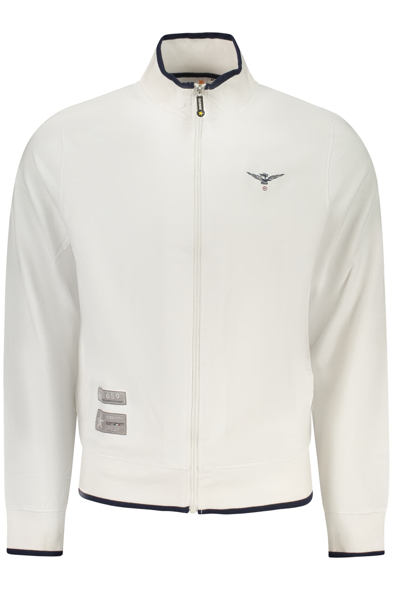 ACCADEMIA MILITARE FELPA CON ZIP UOMO BIANCO - Immagine principale