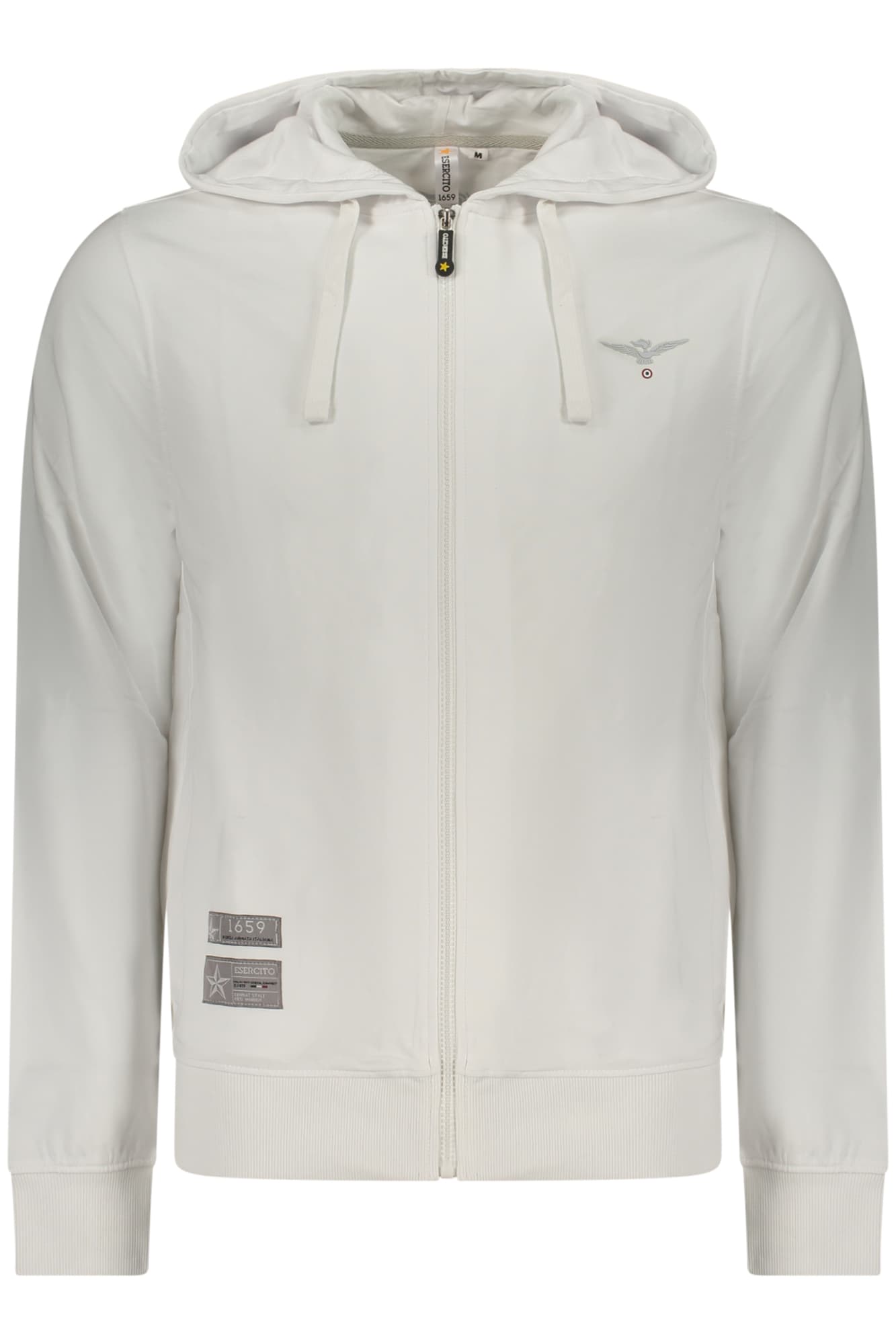 ACCADEMIA MILITARE FELPA CON ZIP UOMO BIANCO - Immagine principale