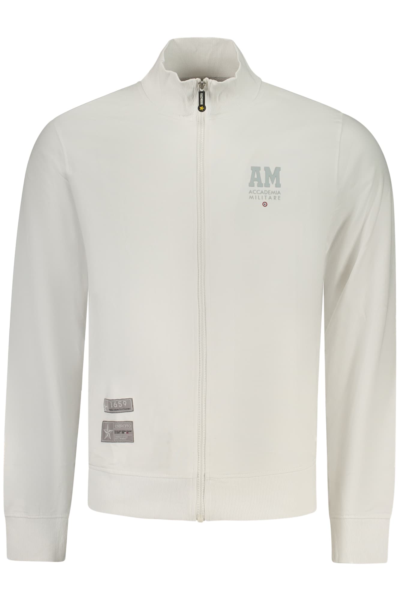 ACCADEMIA MILITARE FELPA CON ZIP UOMO BIANCO - Immagine principale
