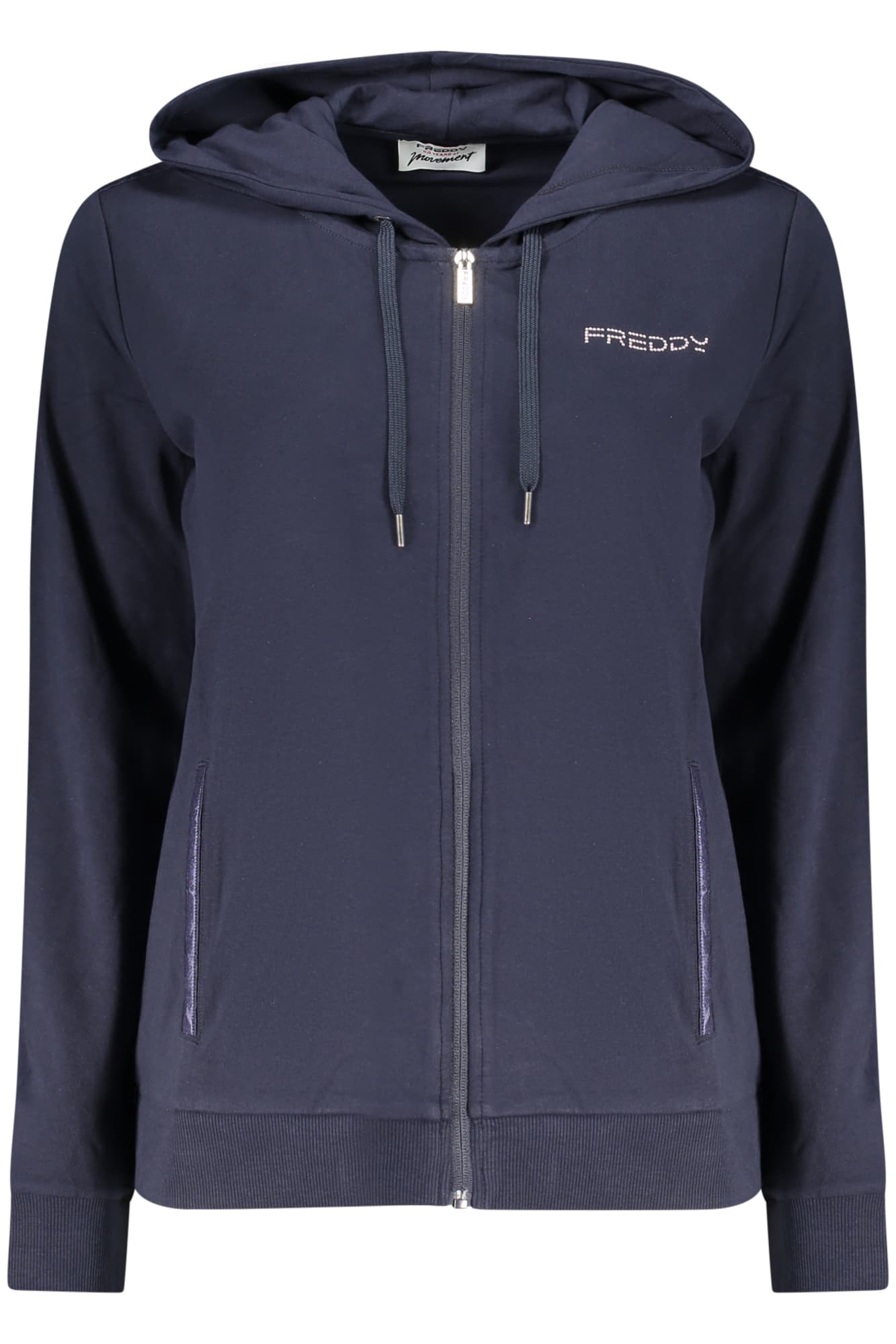 FREDDY FELPA CON ZIP DONNA BLU - Immagine principale