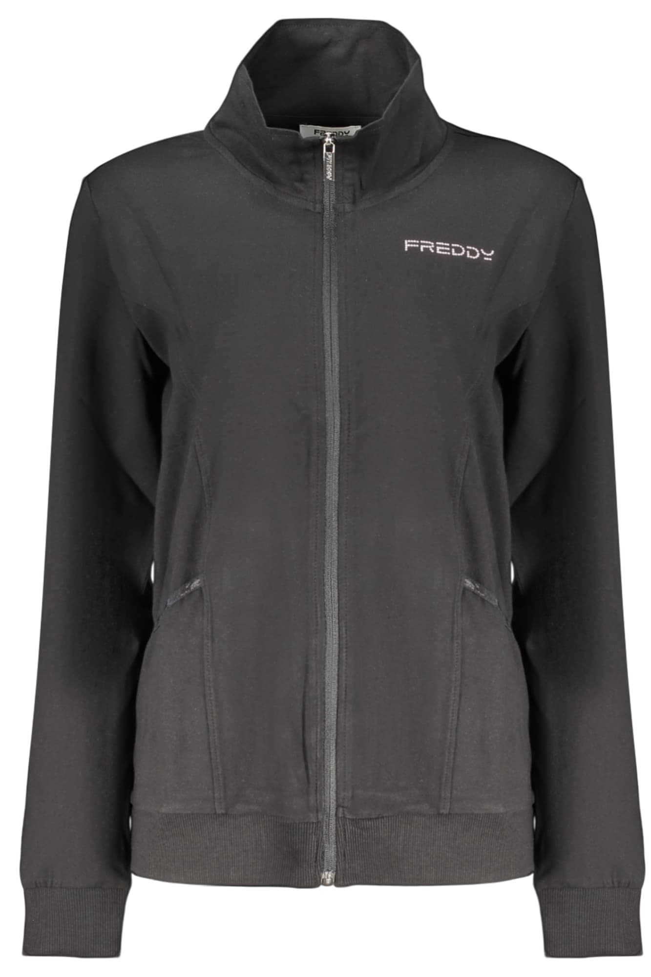 FREDDY FELPA CON ZIP DONNA NERO - Immagine principale