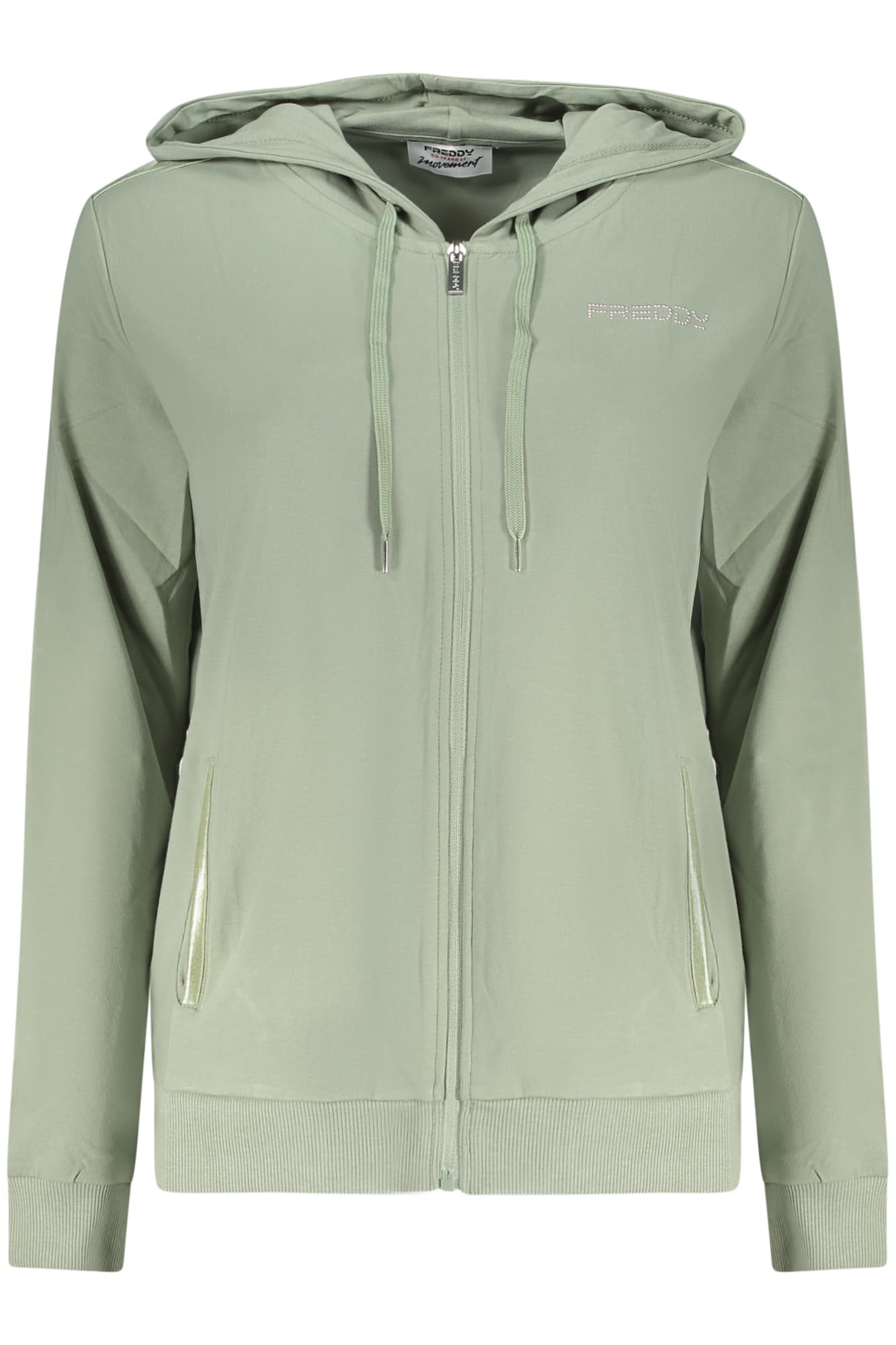 FREDDY FELPA CON ZIP DONNA VERDE - Immagine principale