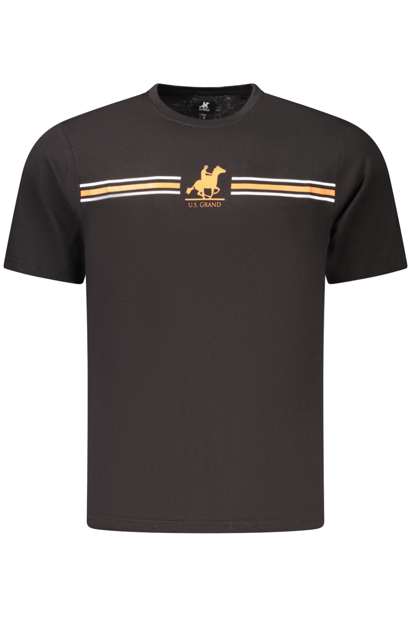 U.S. GRAND T-SHIRT MANICHE CORTE UOMO NERO - Immagine principale