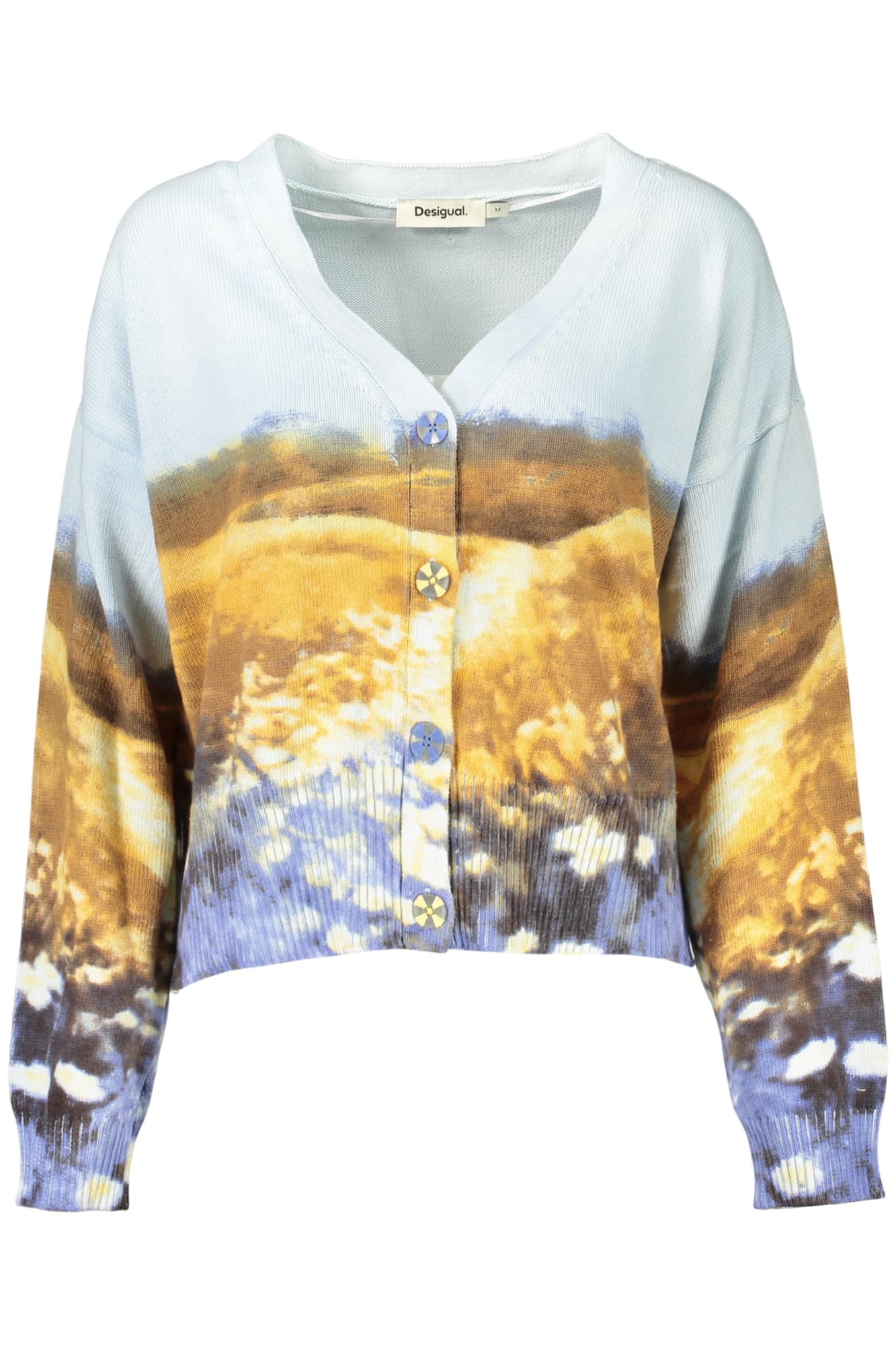 DESIGUAL CARDIGAN DONNA AZZURRO - Immagine principale