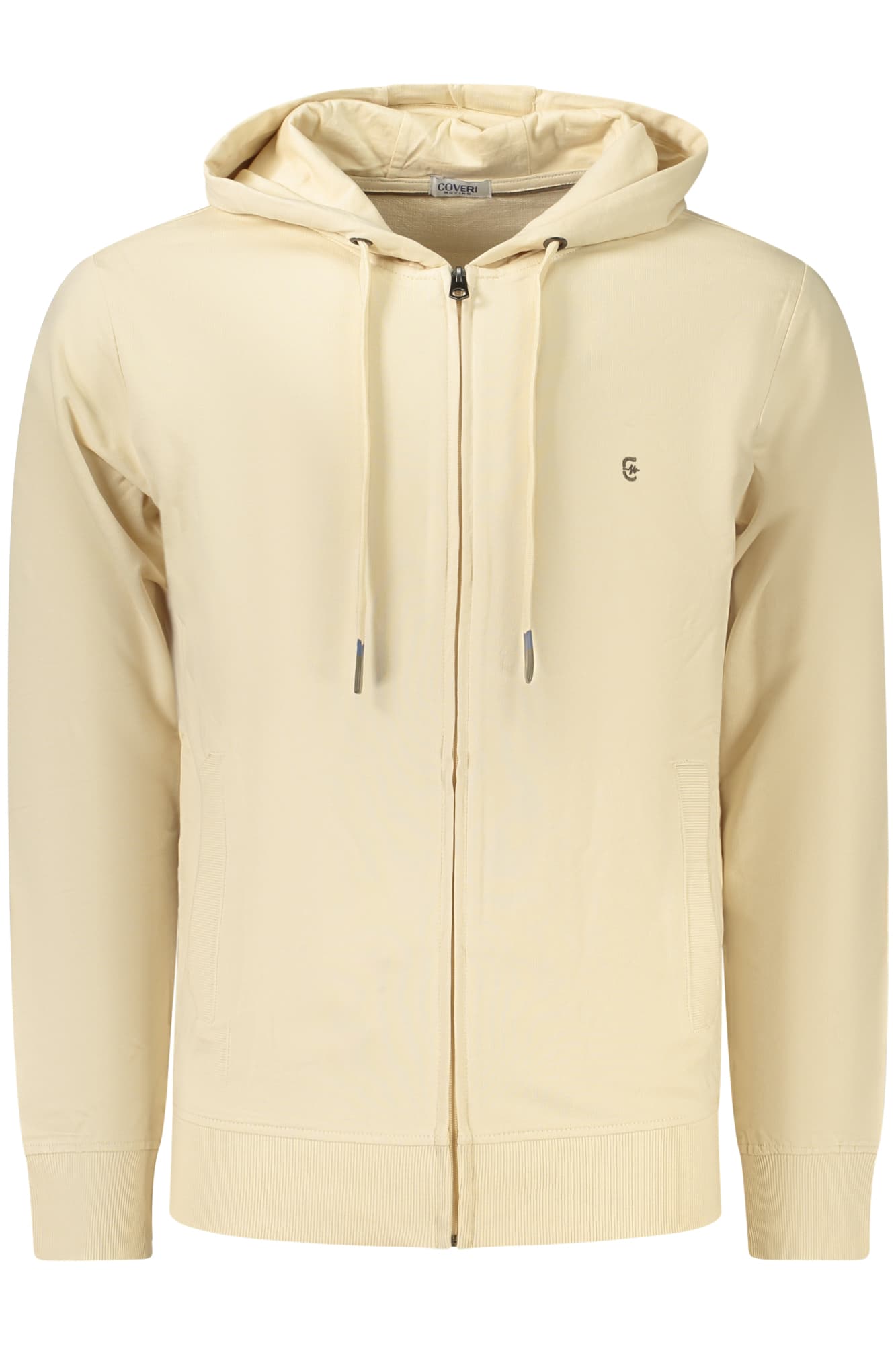 COVERI MOVING FELPA CON ZIP UOMO BEIGE - Immagine principale