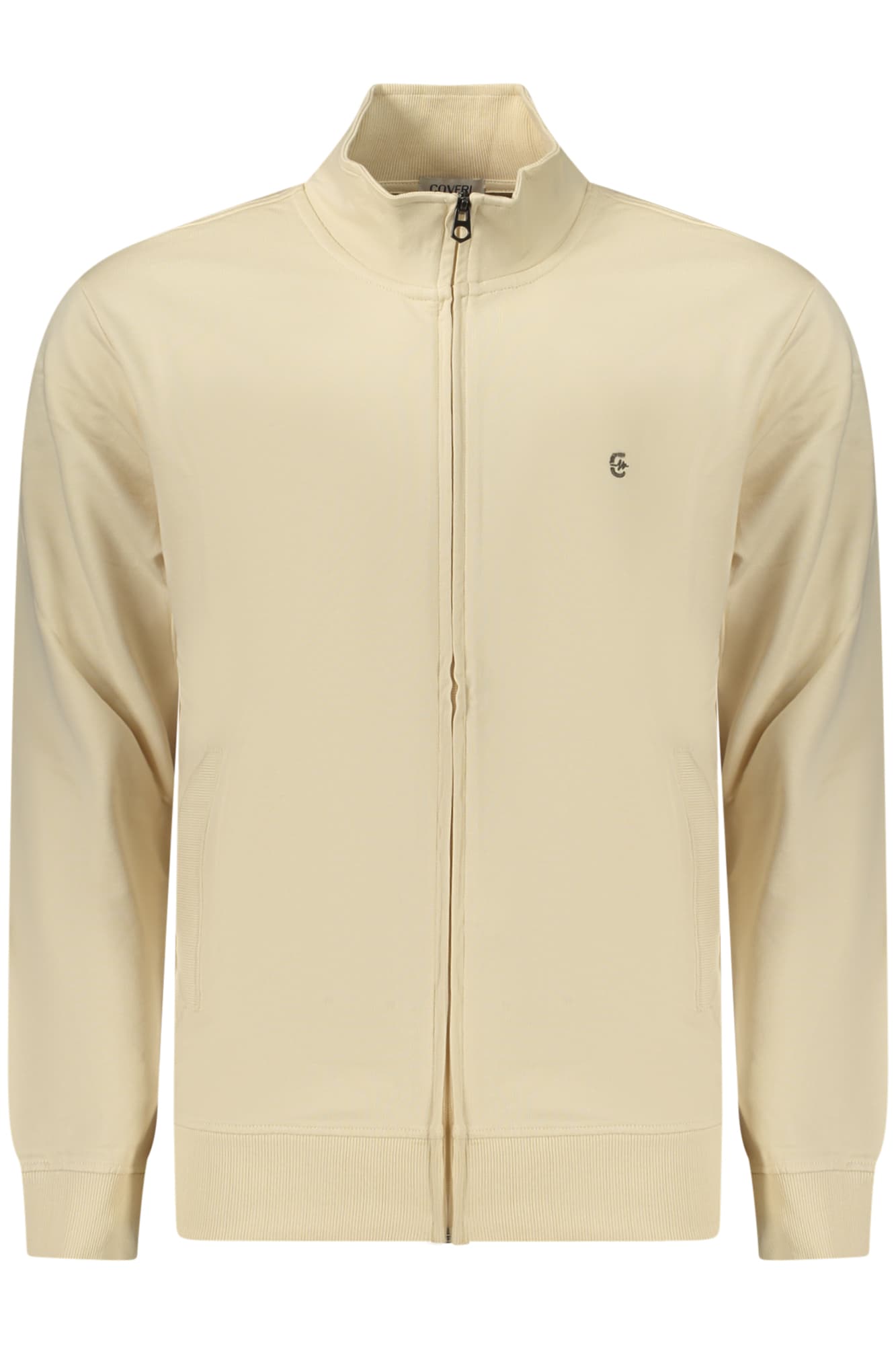 COVERI MOVING FELPA CON ZIP UOMO BEIGE - Immagine principale