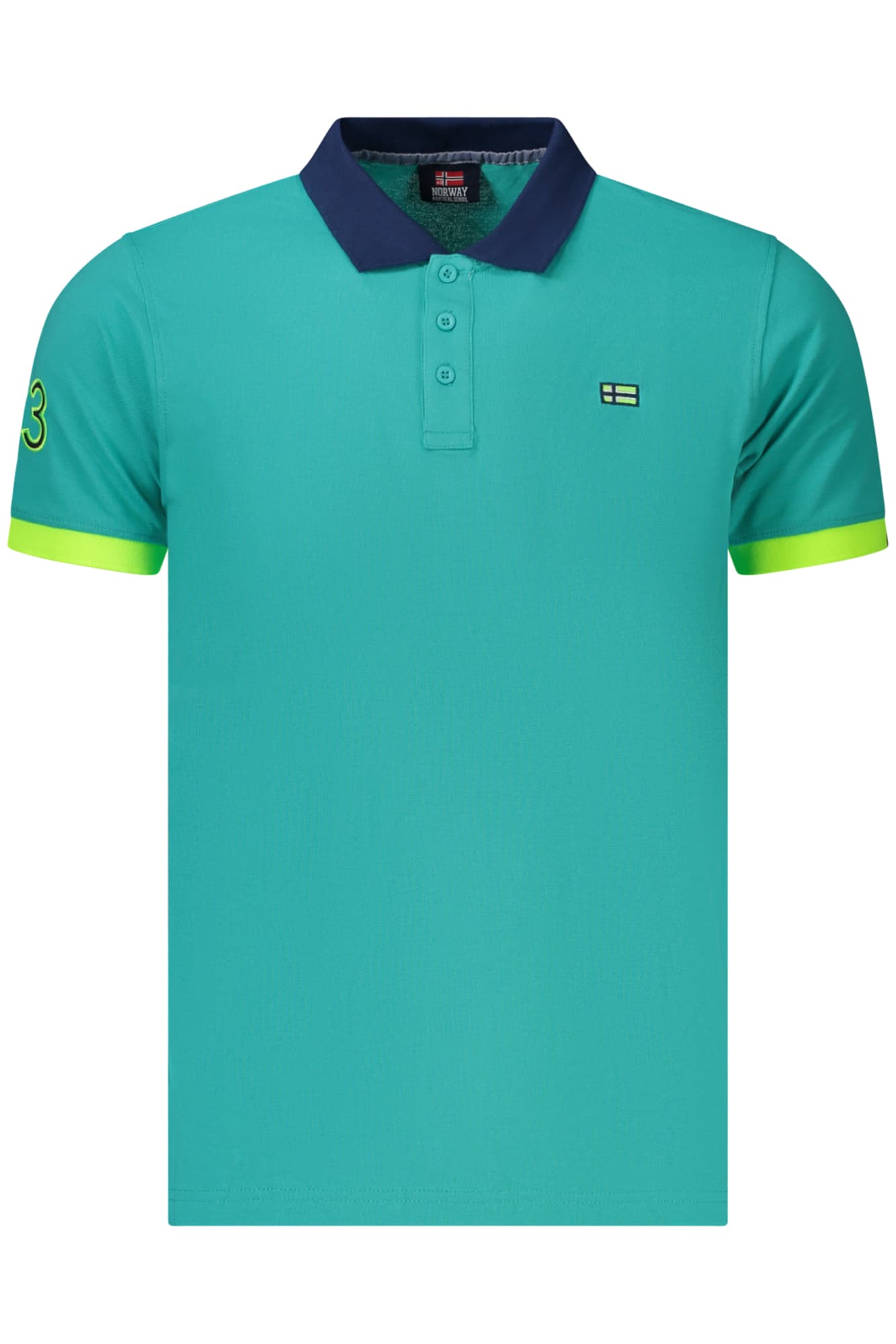 NORWAY 1963 POLO MANICHE CORTE UOMO AZZURRO - Immagine principale