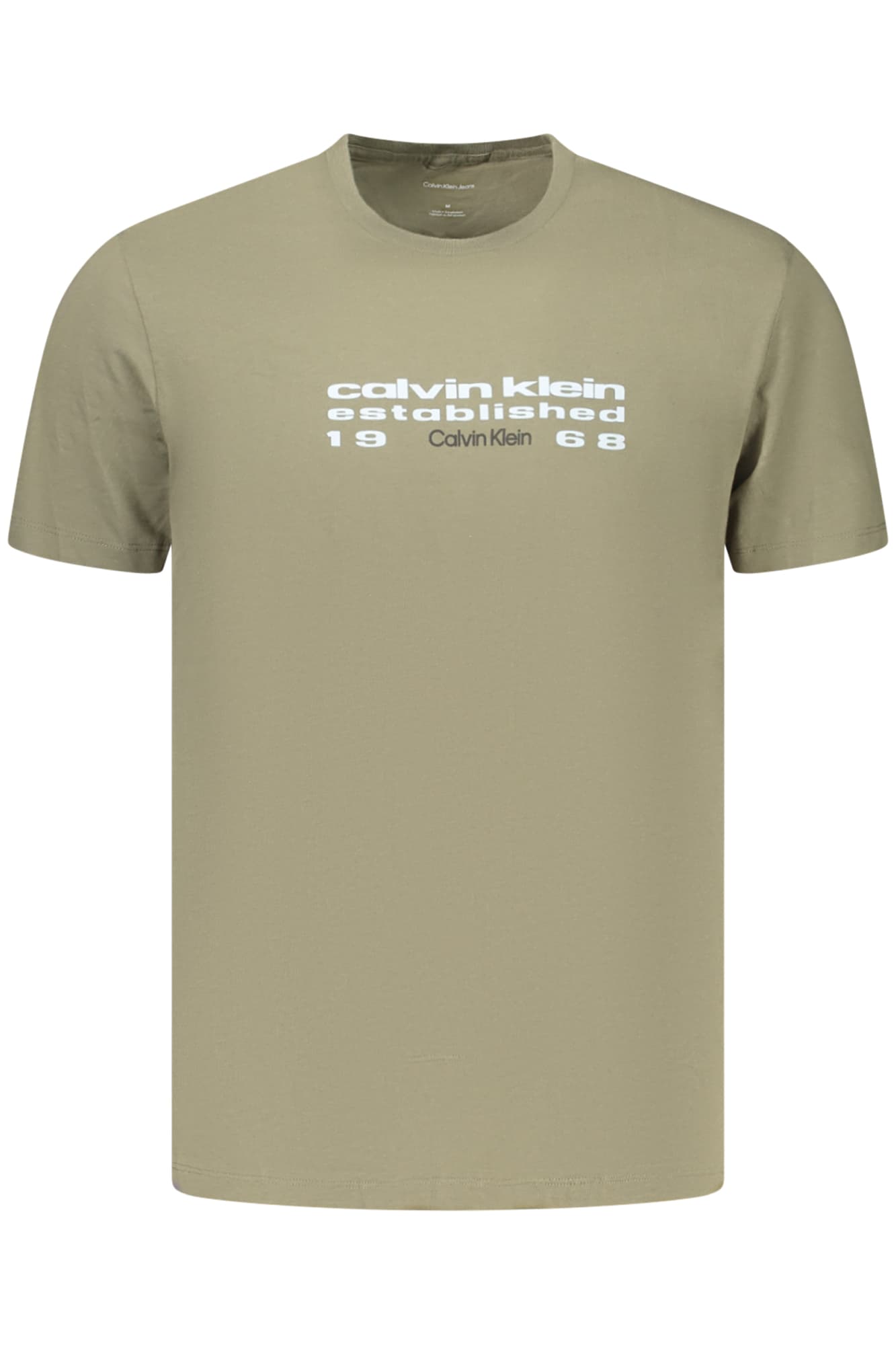 CALVIN KLEIN T-SHIRT MANICHE CORTE UOMO VERDE - Immagine principale