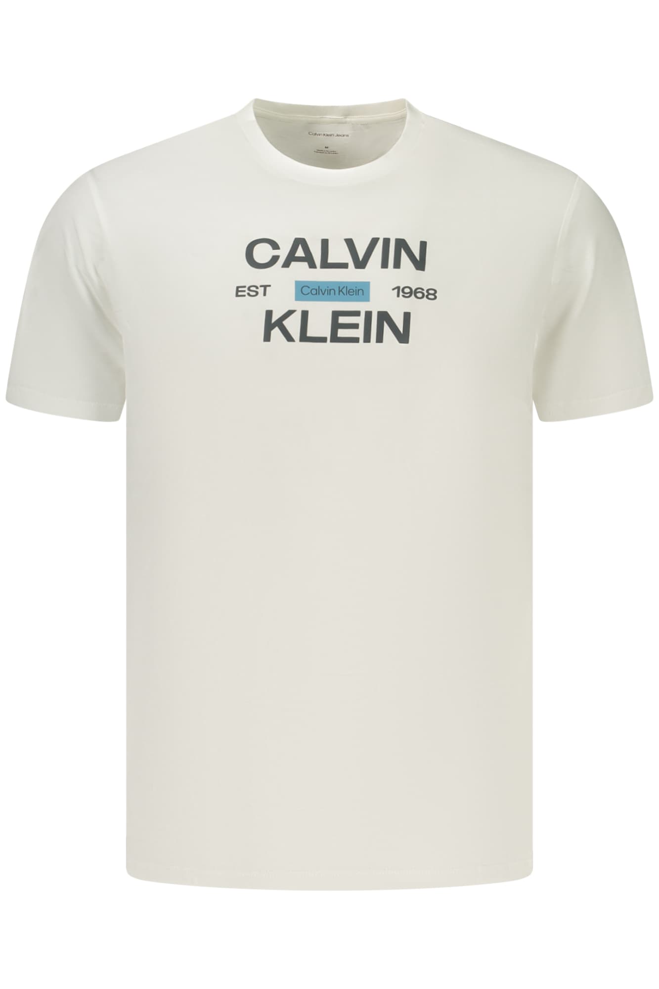 CALVIN KLEIN T-SHIRT MANICHE CORTE UOMO BIANCO - Immagine principale