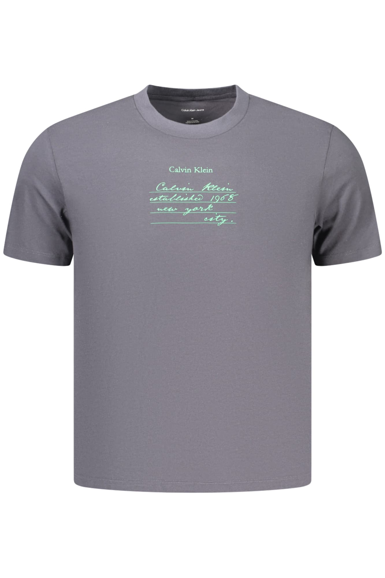 CALVIN KLEIN T-SHIRT MANICHE CORTE UOMO GRIGIO - Immagine principale