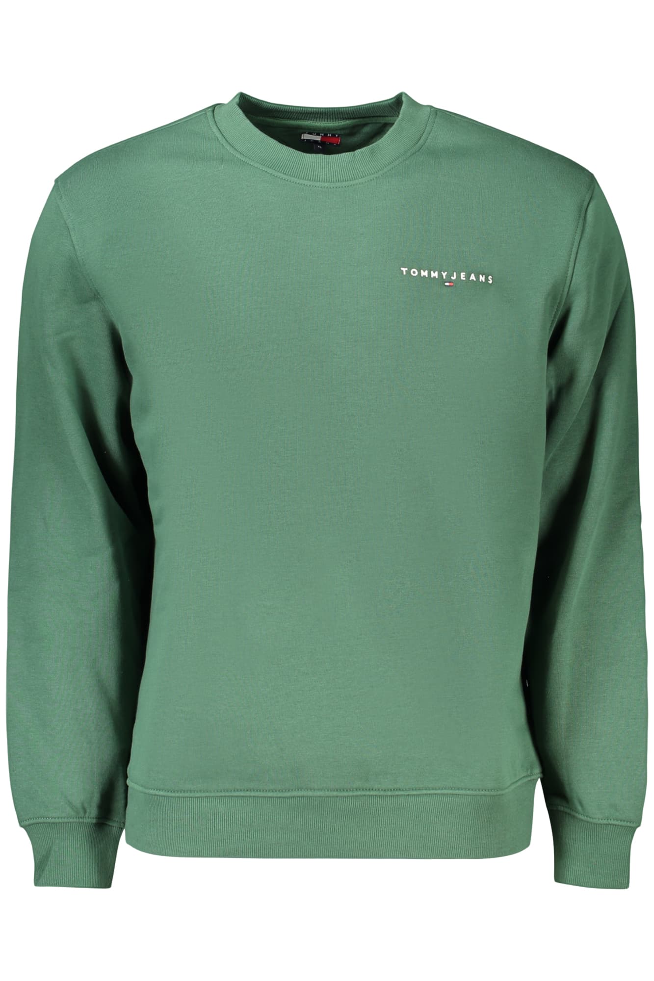 TOMMY HILFIGER FELPA SENZA ZIP UOMO VERDE - Immagine 1