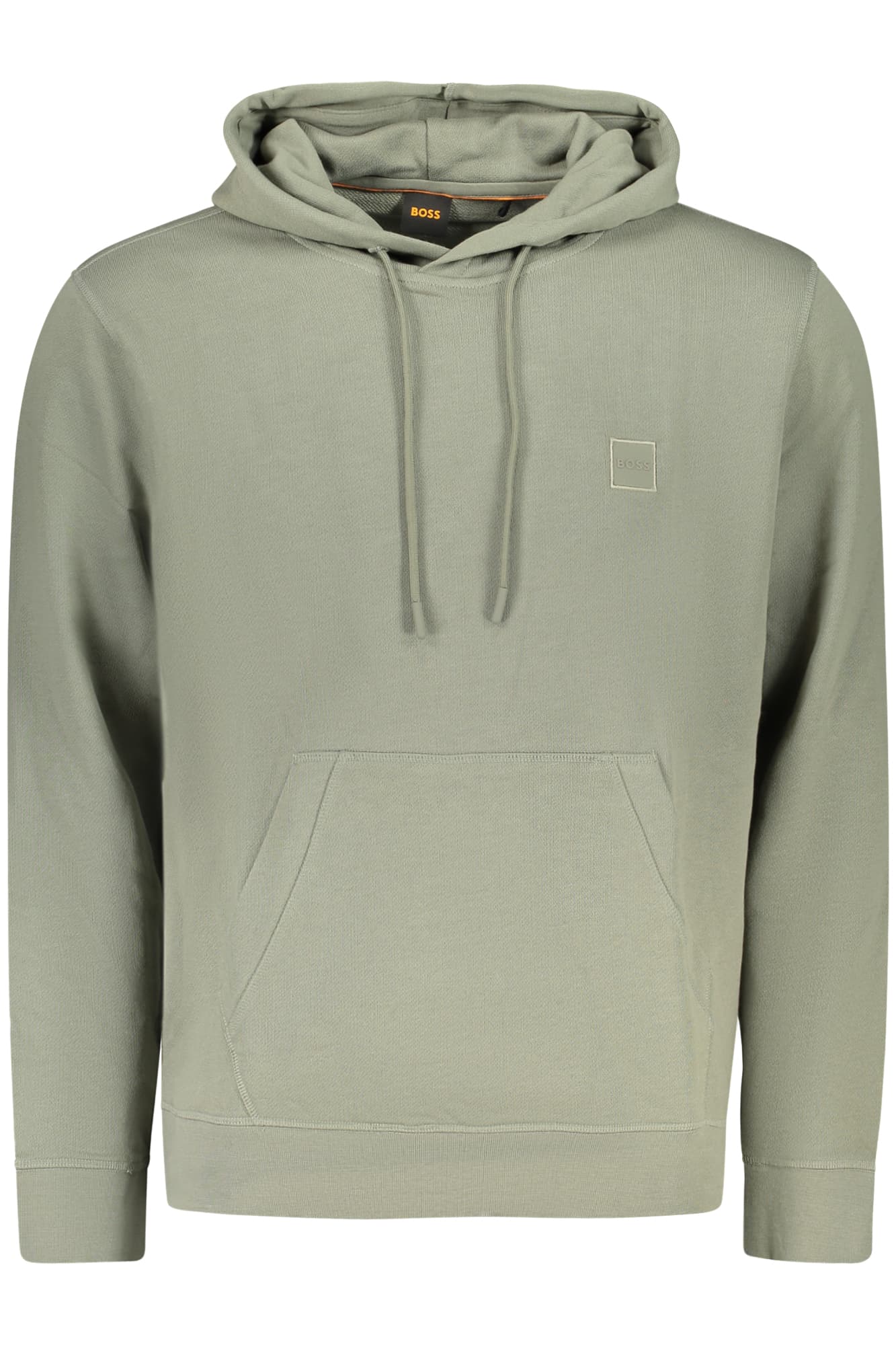 BOSS FELPA SENZA ZIP UOMO VERDE - Immagine 1