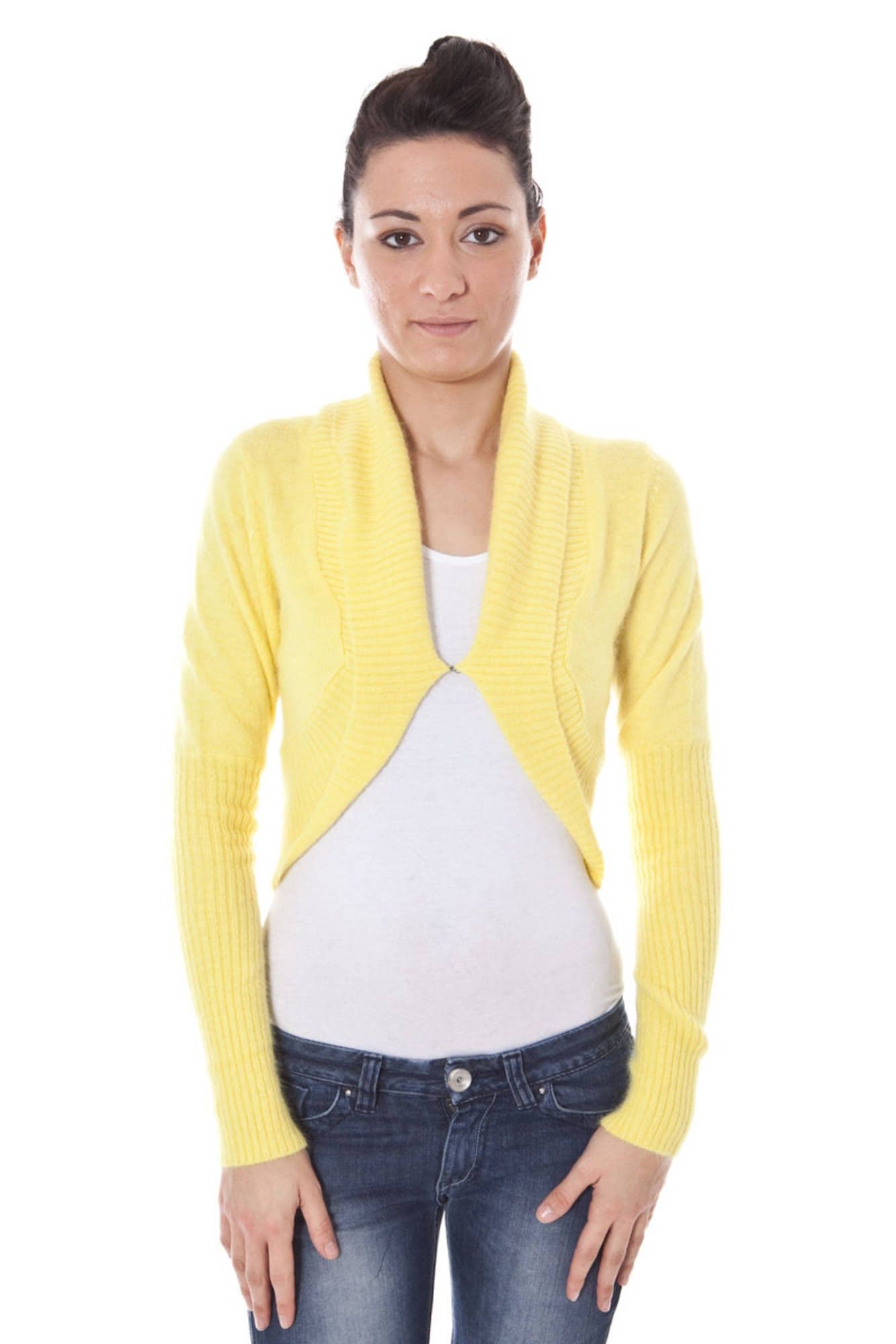 DATCH COPRISPALLE MANICHE LUNGHE DONNA GIALLO - Immagine principale