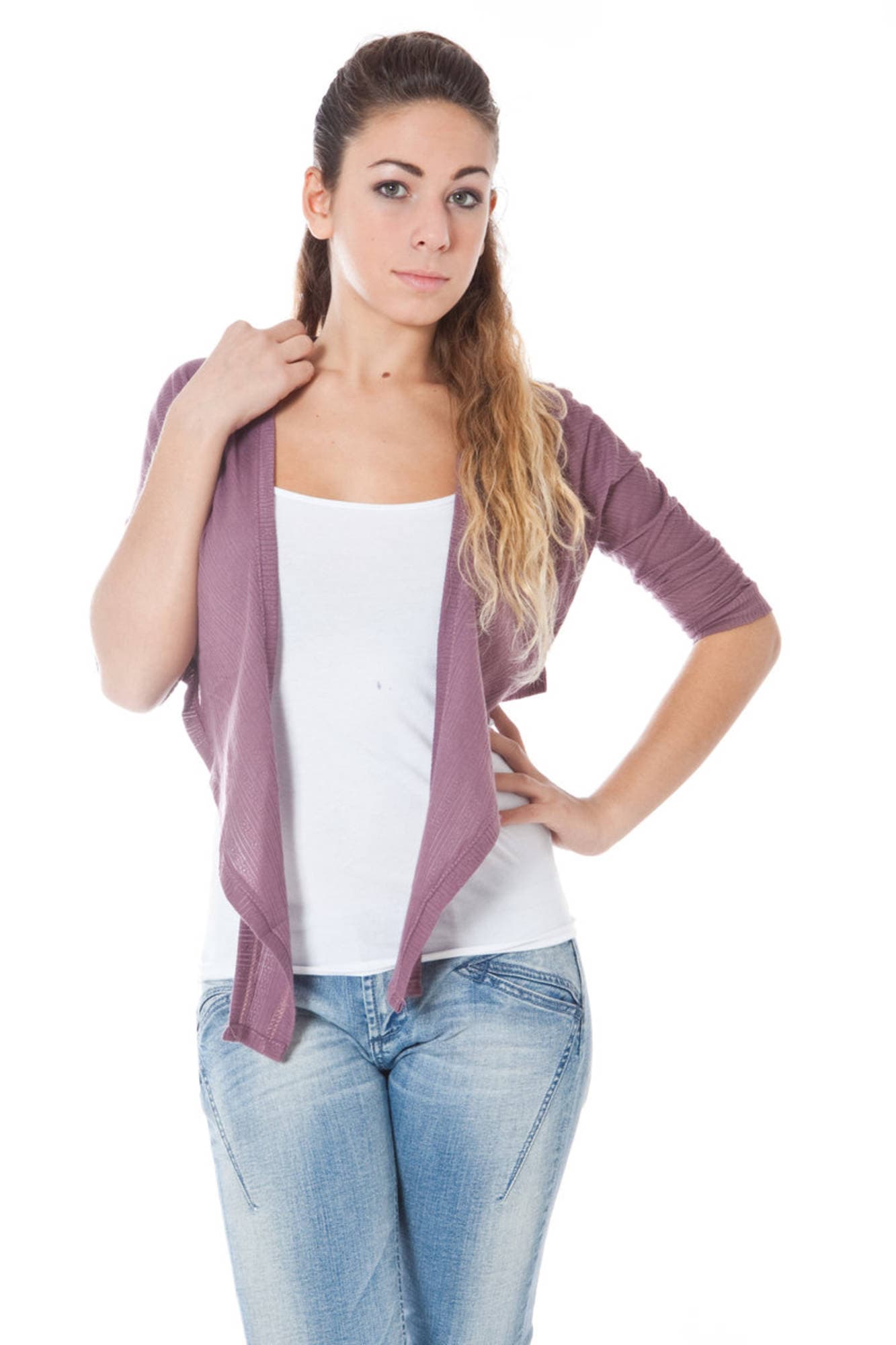 PHARD COPRISPALLE MANICHE LUNGHE DONNA ROSA - Immagine principale