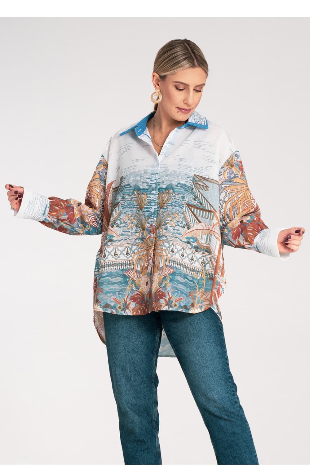 Camicia a manica lunga model 214920 Figl
