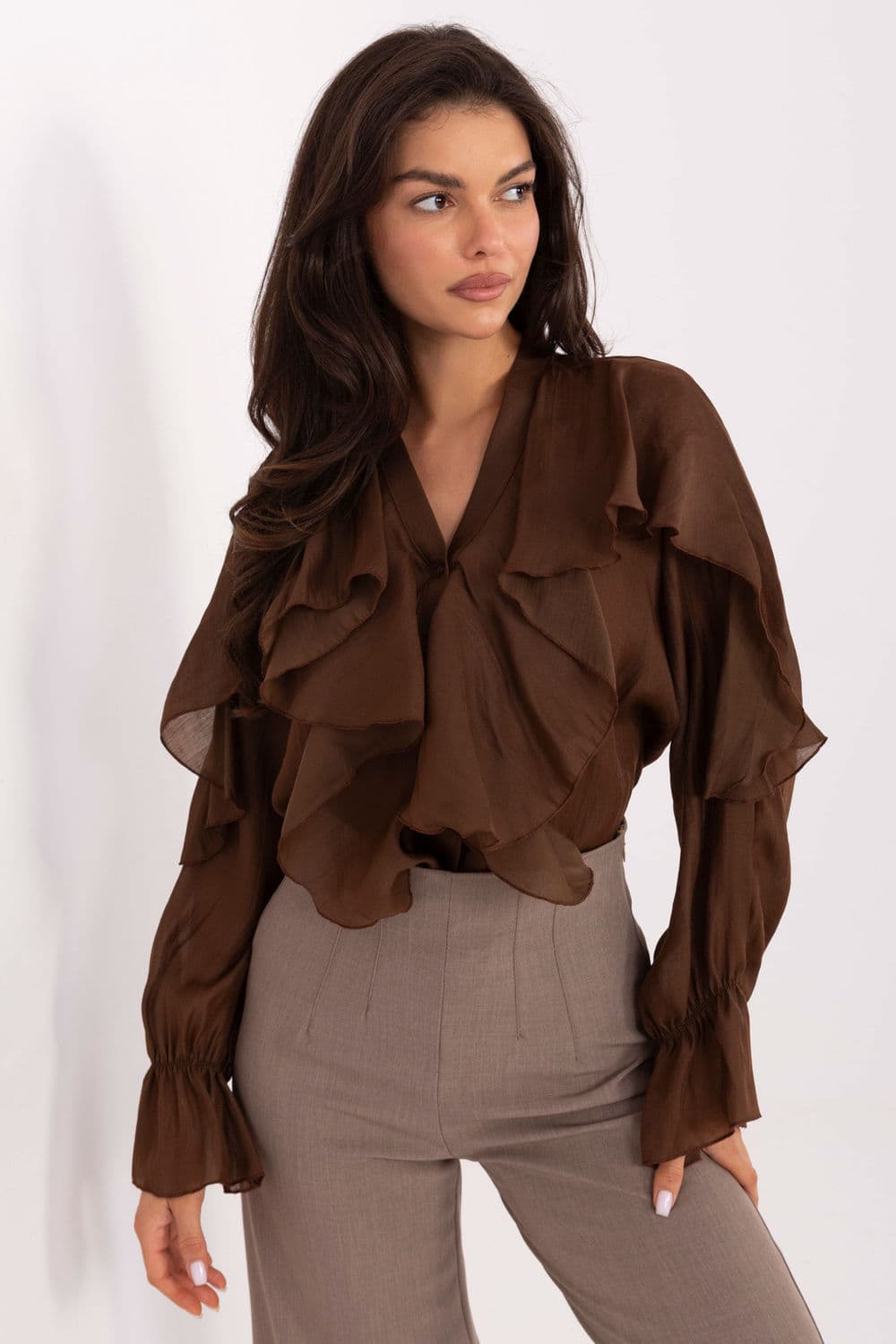 Camicia a manica lunga model 218415 Rue Paris