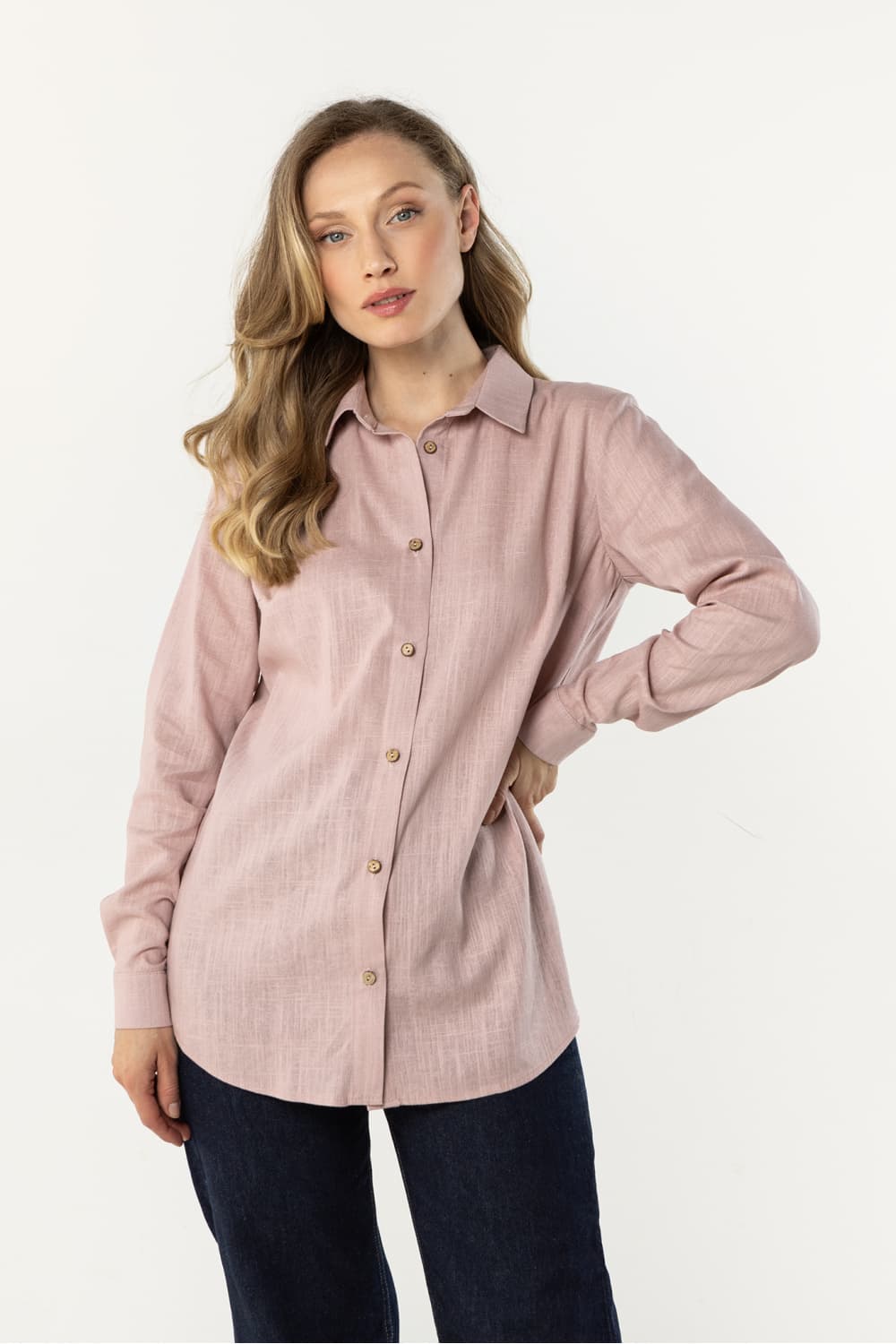 Camicia a manica lunga model 225315 awama