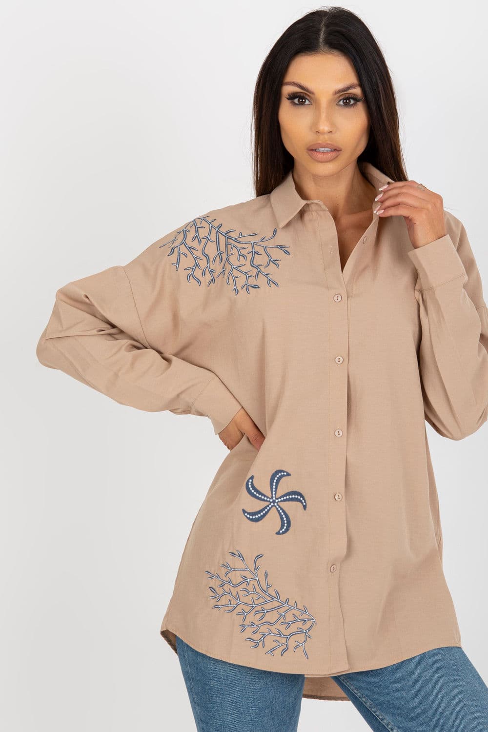 Camicia a manica lunga model 181628 Factory Price