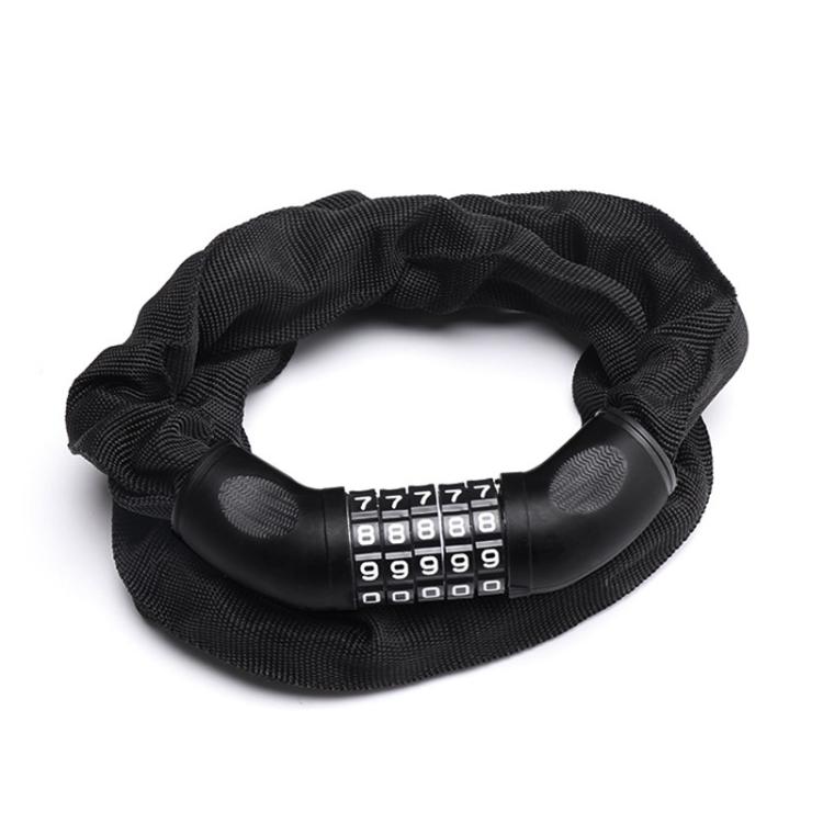 105cm Bicycle Chain Lock 5 Digit Combination Lock(Black)