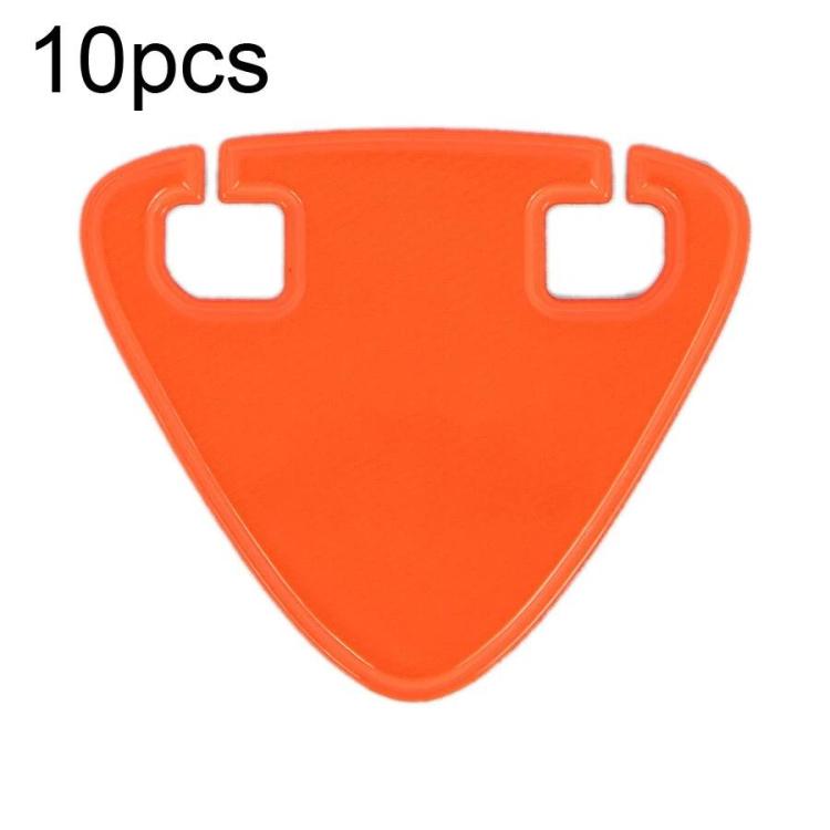 10pcs Bicycle Emergency Night Riding High-Visibility Reflective Stickers, Style: Double-sided(Orange Red)