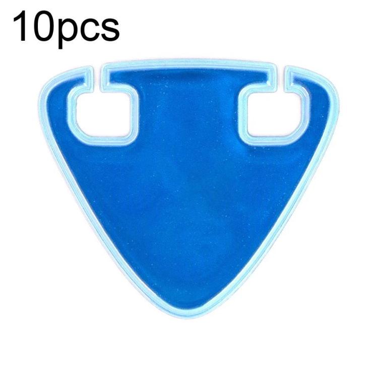 10pcs Bicycle Emergency Night Riding High-Visibility Reflective Stickers, Style: Single-sided Flocked On Back(Royal Blue)
