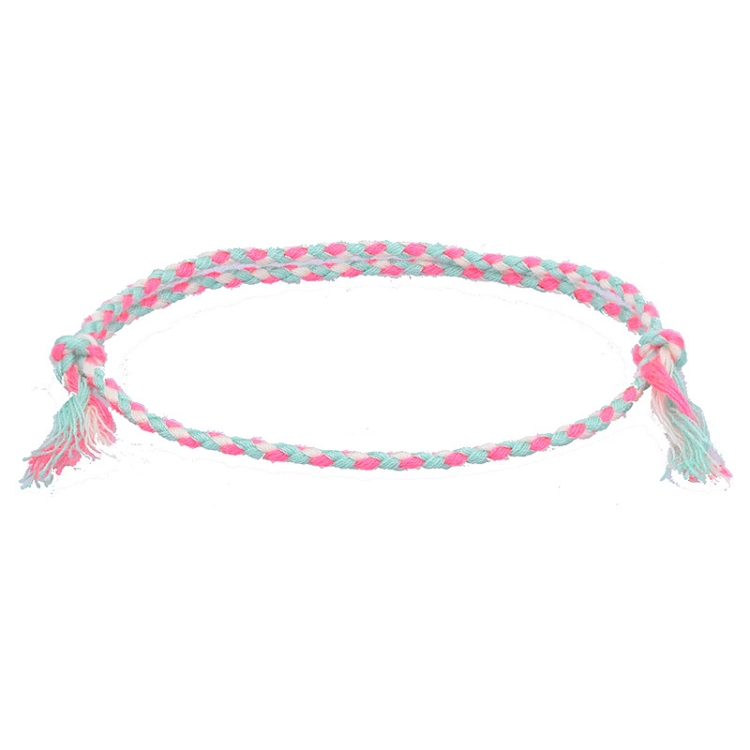 10pcs /Pack 1010-89 Four-strand Colorful Braided Rope Adjustable Bracelet(22)