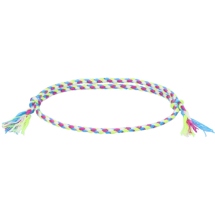 10pcs /Pack 1010-89 Four-strand Colorful Braided Rope Adjustable Bracelet(9)
