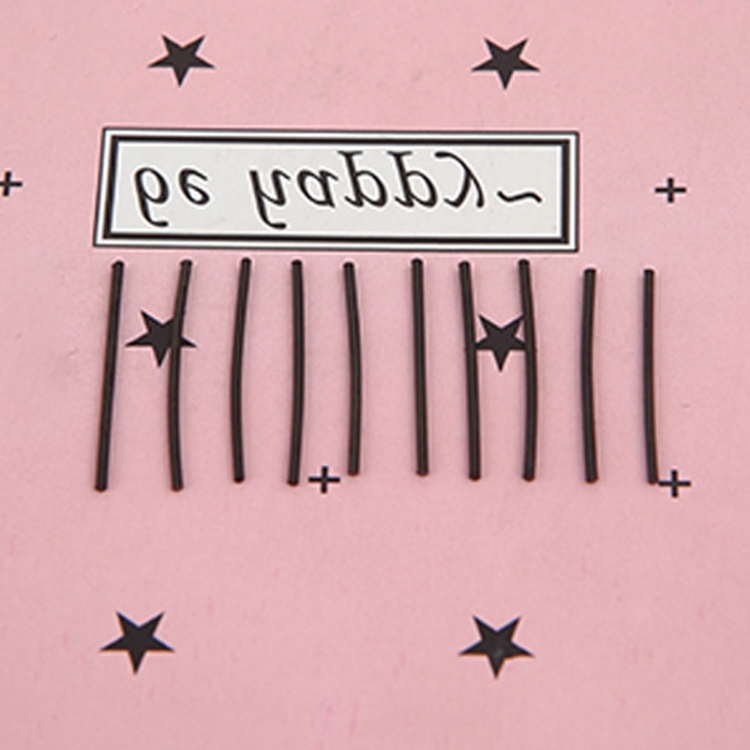 10pcs /Pack Plastic Ear Studs Ear Nurture Sticks Disposable Ear Pins Earrings, Style: Ear Sticks Black