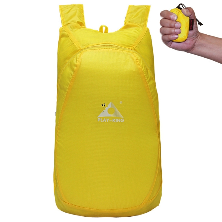 1328 20L Outdoor Climbing Portable Foldable Anti-splash Bag Ultralight Backpack, Max Load: 15kg (Yellow)