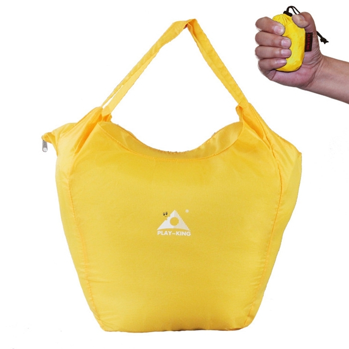 1329 Outdoor Climbing Portable Foldable Anti-splash Bag Ultralight Handheld Bag (Yellow)
