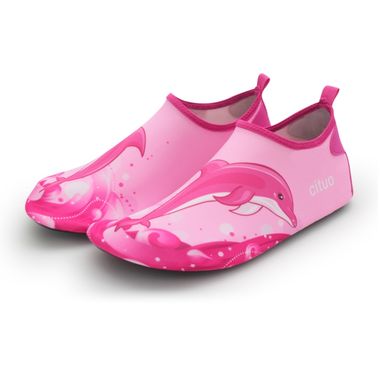 1802 Children Beach Mesh Breathable Shoes, Size: 23-24(Dolphin Red)
