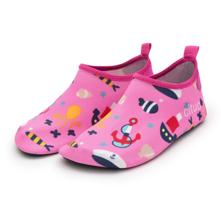 1802 Children Beach Mesh Breathable Shoes, Size: 23-24(Octopus Red)