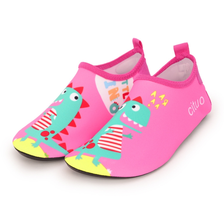 1802 Children Beach Mesh Breathable Shoes, Size: 30-31(Dinosaur Red)