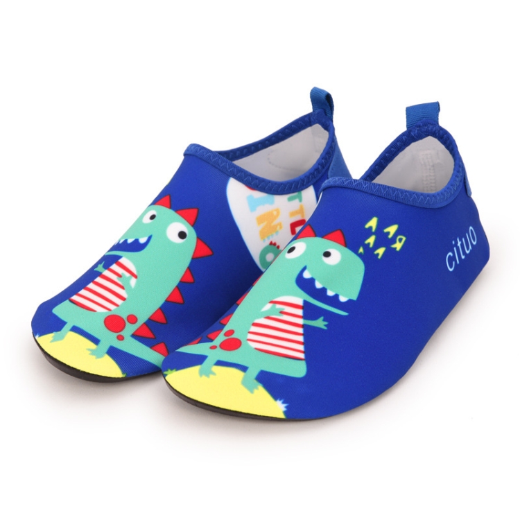 1802 Children Beach Mesh Breathable Shoes, Size: 34-35(Dinosaur Blue)