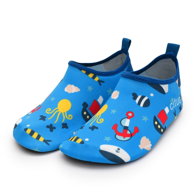 1802 Children Beach Mesh Breathable Shoes, Size: 34-35(Octopus Blue)