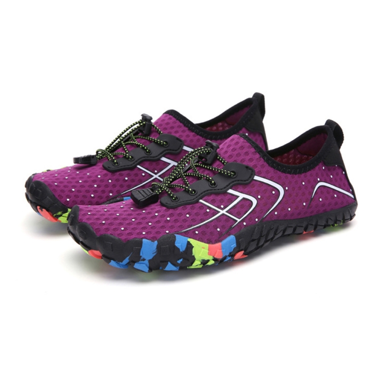 1888 Outdoor Hiking Sports and Anti-skid Wading Shoes, Size:43(Purple)